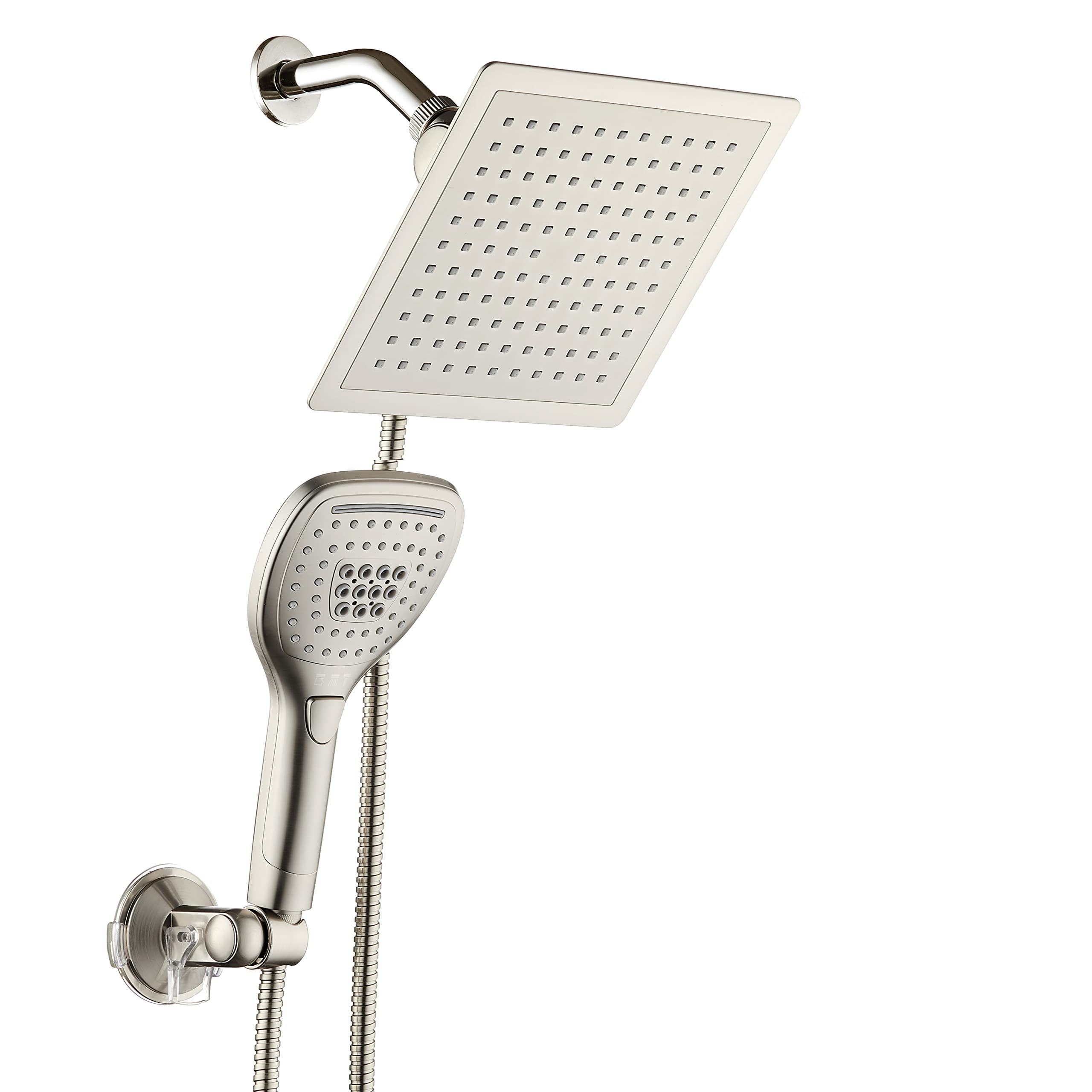 Dreamspa Ultra-Luxury 9 Rainfall Shower Headhandheld Combo Convenient Push-Button Flow Control Button For Easy One-Handed Operat