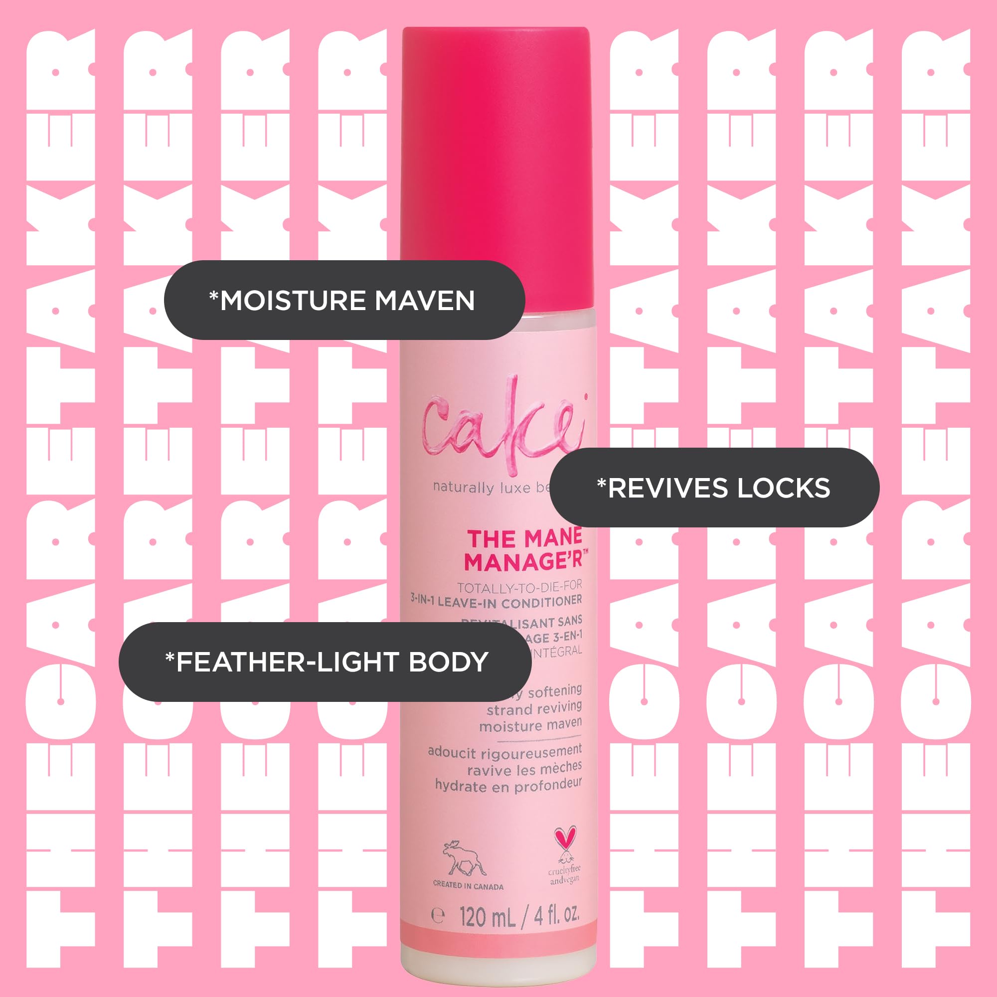 Cake Beauty Mane Manager 3-in-1 Leave In Conditioner, 4 Ounces