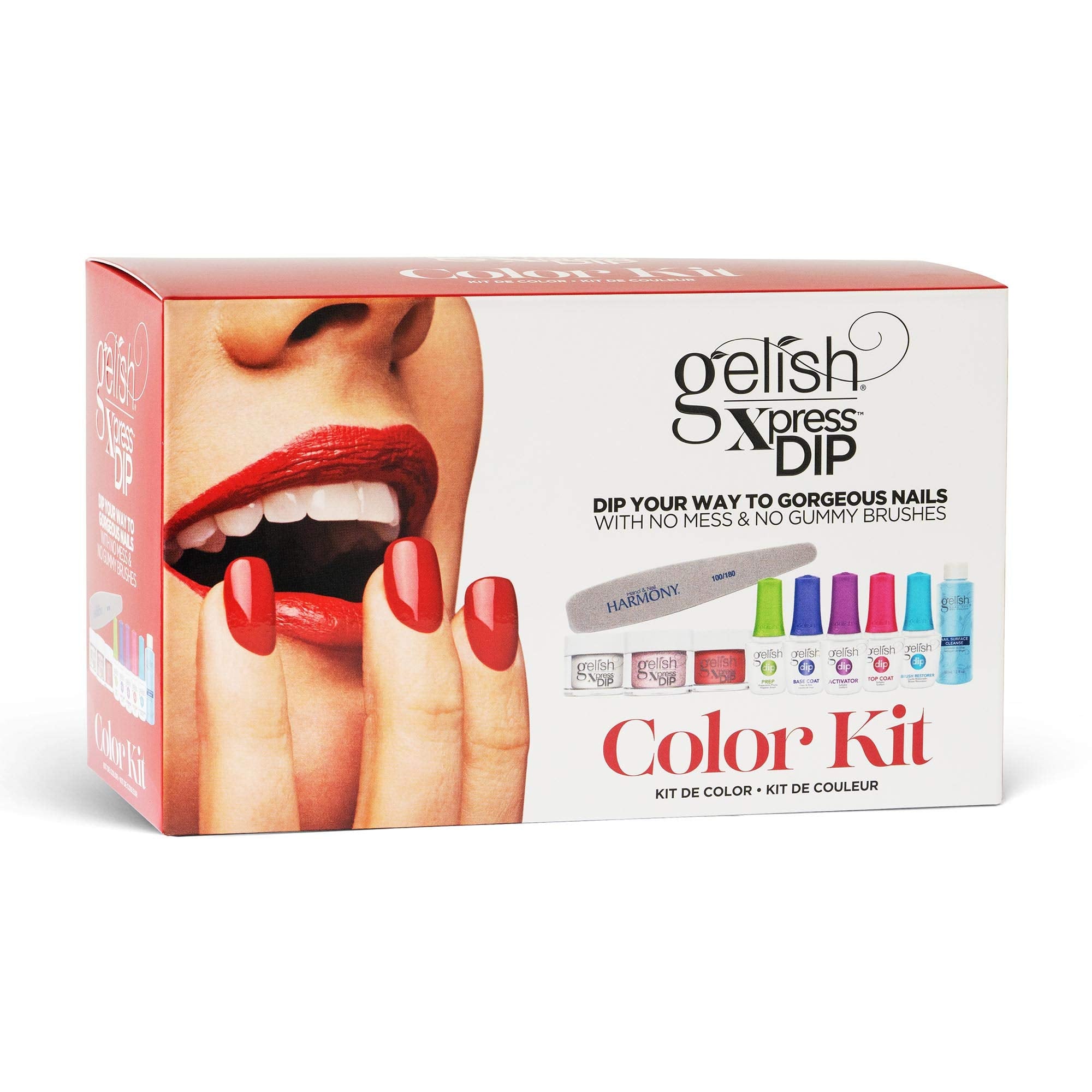 Gelish Xpress Dip Color Kit - Dip Powder Nail Kit for Strong, Long-Lasting Manicure, Easy-to-Use Nail Dip Powder System for Salo