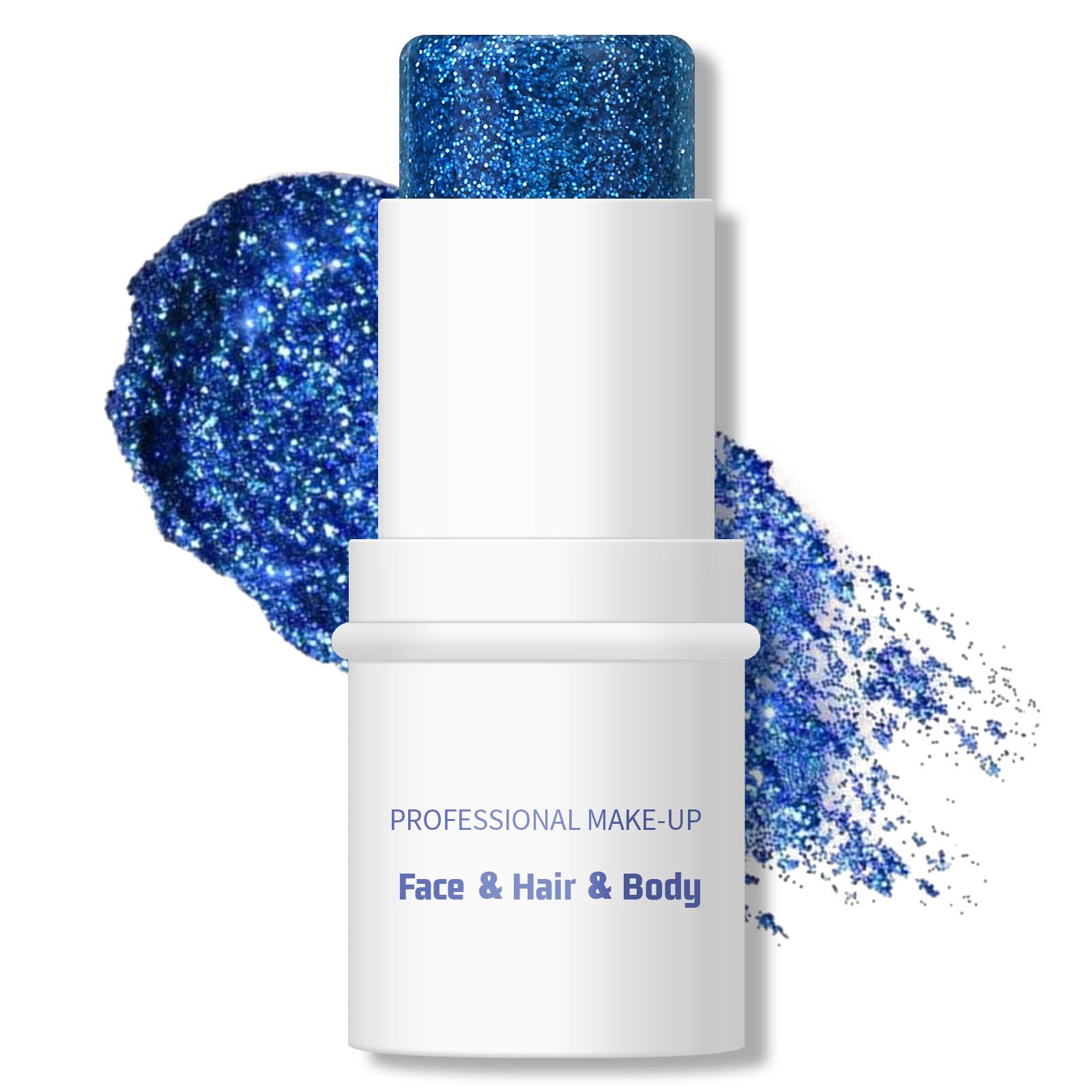 KYDA Body Glitter Stick, Chunky Glitter Gel for Face Body Hair, Sparkling Holographic Mermaid Sequins Paint, Waterproof Multiuse