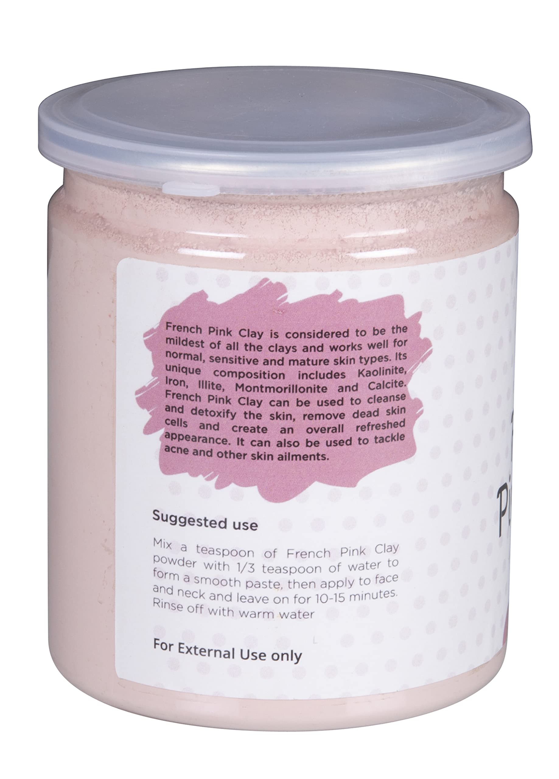 Pink Clay/Rose Clay Powder for Soap Making | 8 Oz | Fine, Gentle and Soothing Clay for Face Masks, Soaps and More | by Yogi's Gi
