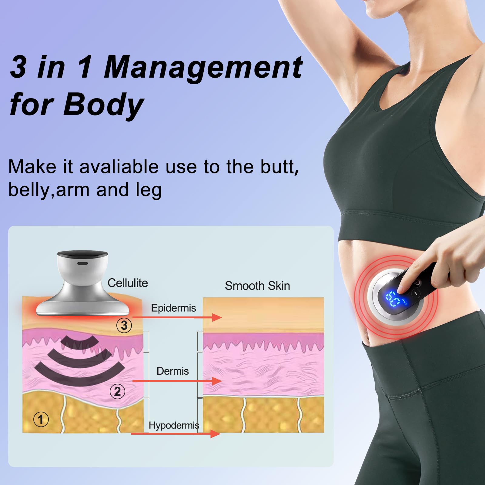 Cxgrise Body Shaping Machine Belly Arm Cellulite Stretch Mark Massager Tightening Device For Leg Ideal Gift For Mom