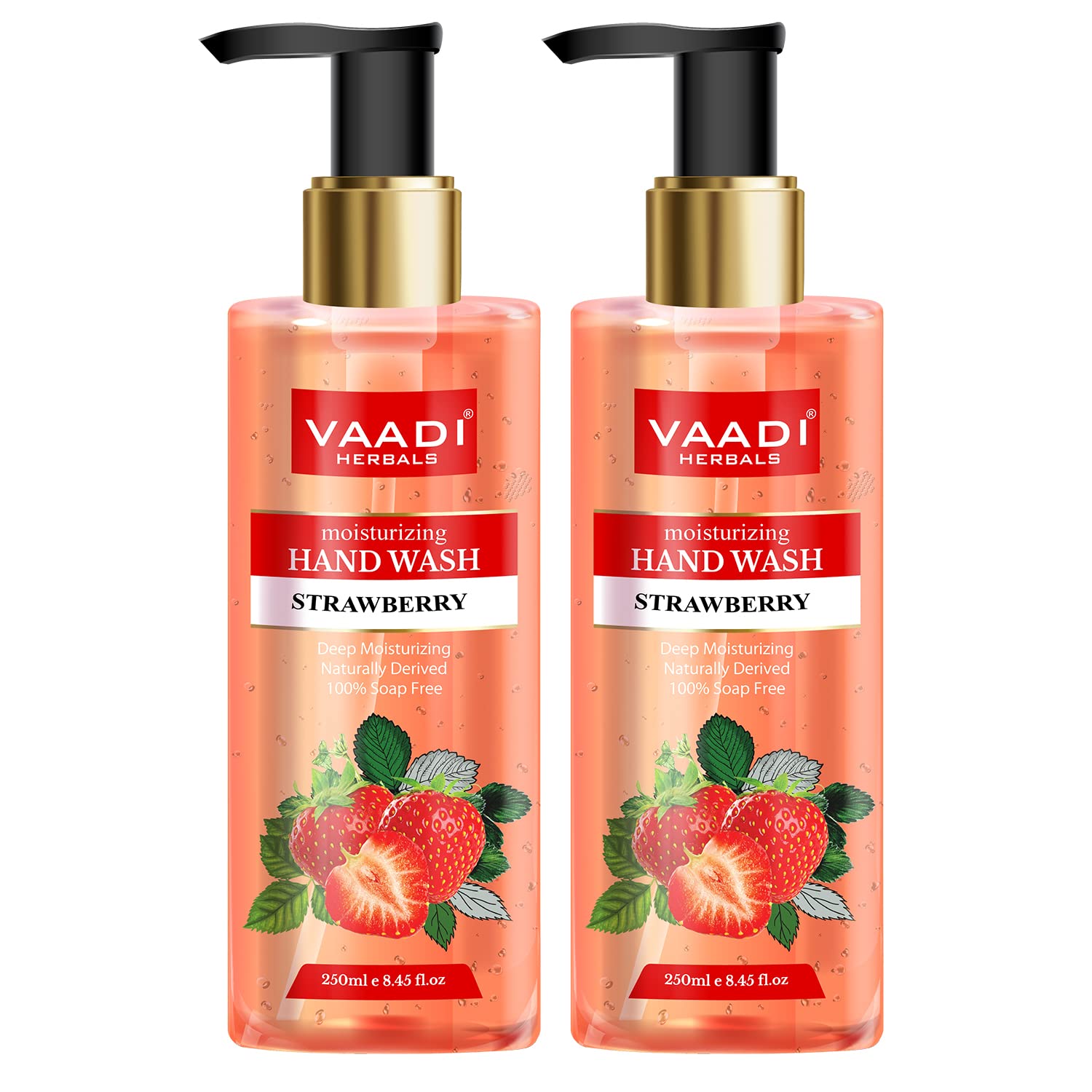 Vaadi Herbals Deep Moisturizing Strawberry Hand Wash  250 Ml (Pack Of 2)