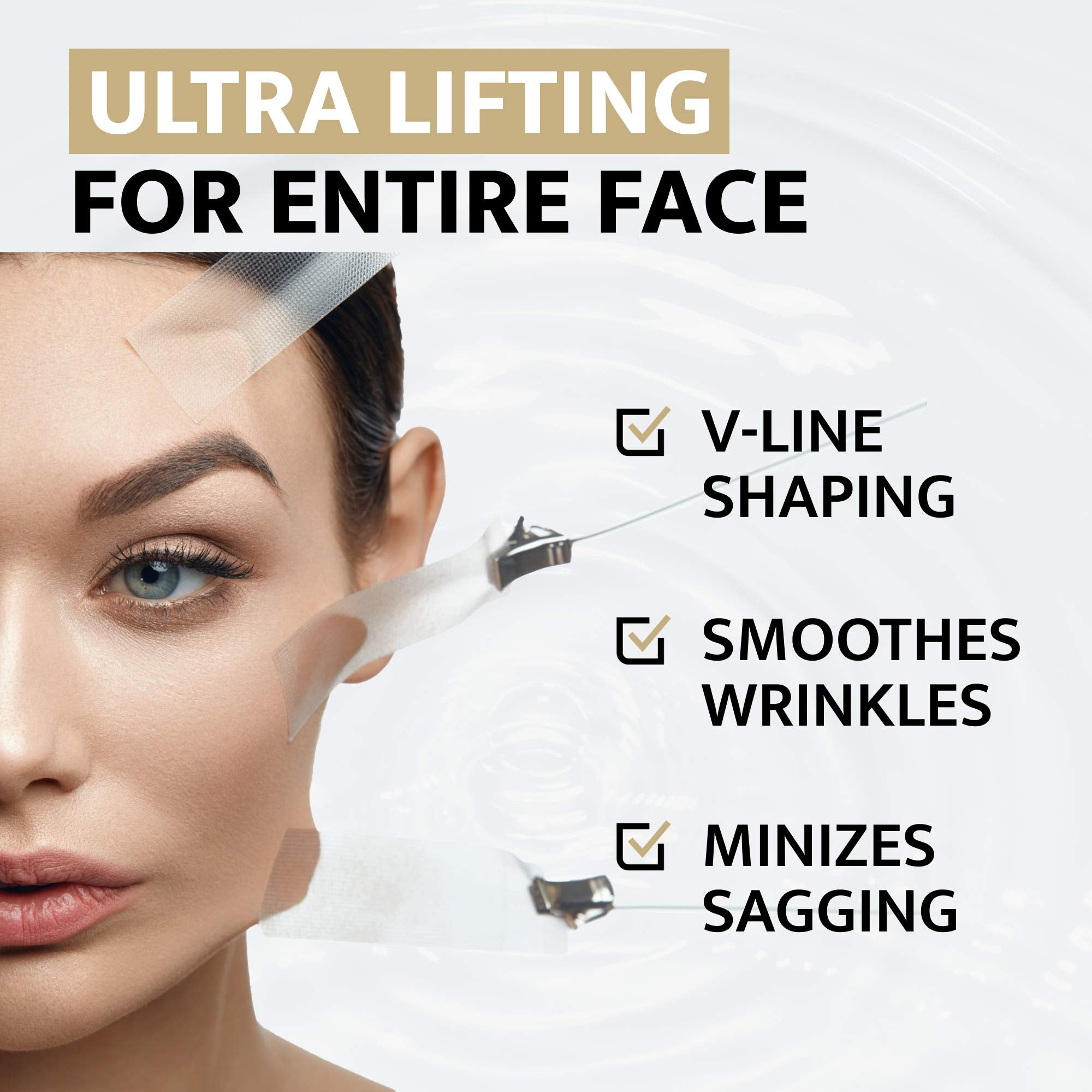 Doctorcos Silicone Skin Mask | Face Lifting Double Chin Reducer | V Line Lifting | Under Eye Mask | Forehead Wrinkles Treatment
