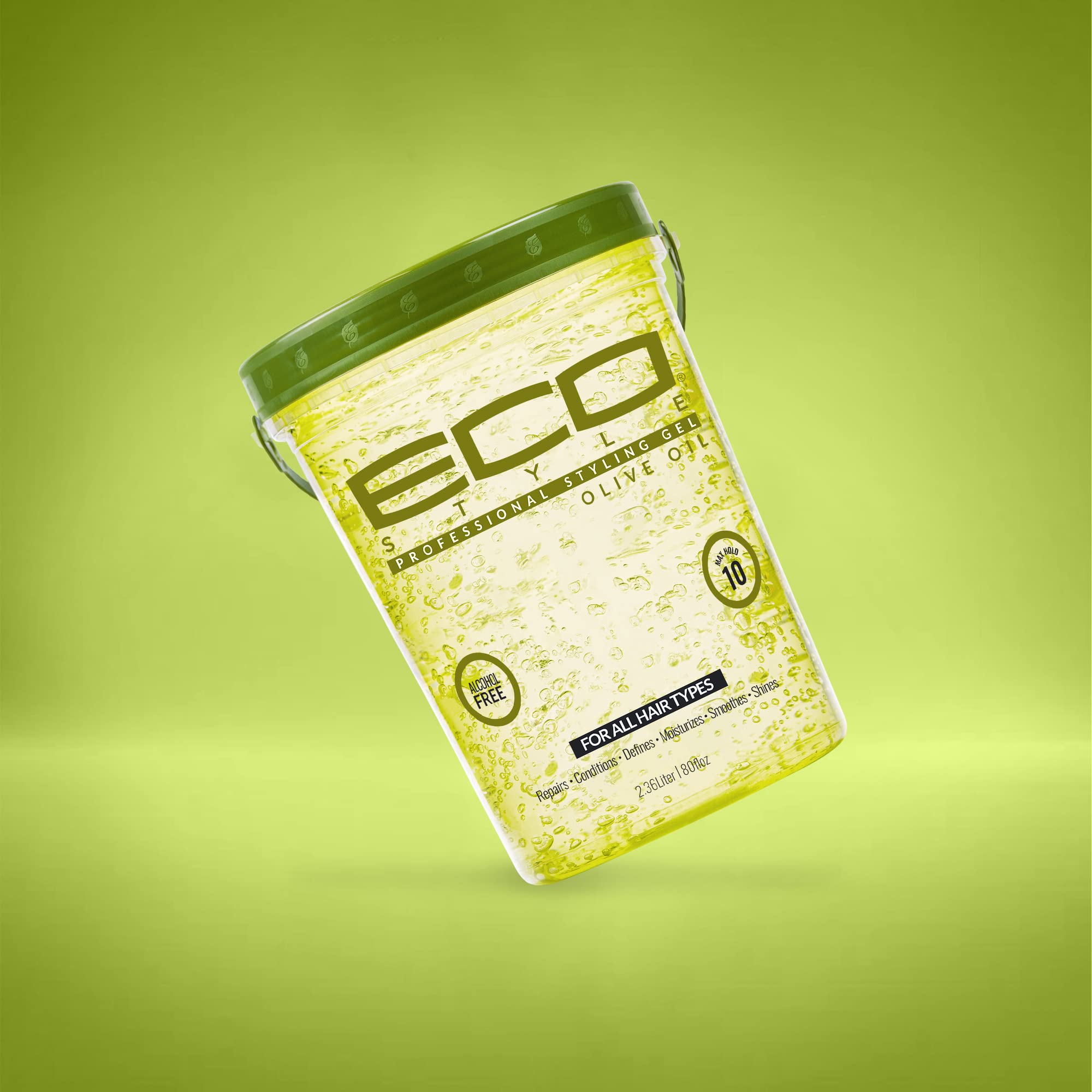 Eco Style Gel Olive Oil Styling Gel - Adds Shine and Tames Split Ends - Delivers Moisture to the Scalp - Nourishes And Repairs -