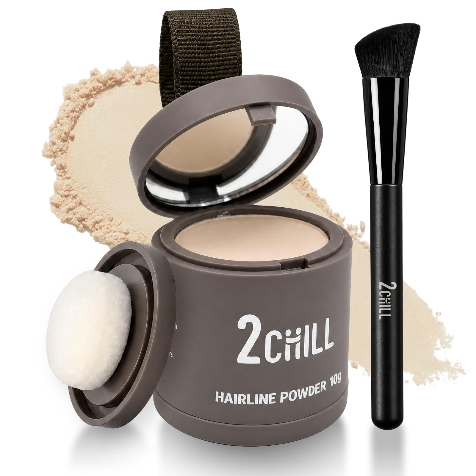 2CHILL Hair Powder, Includes Brush, 10g (Light Blond)