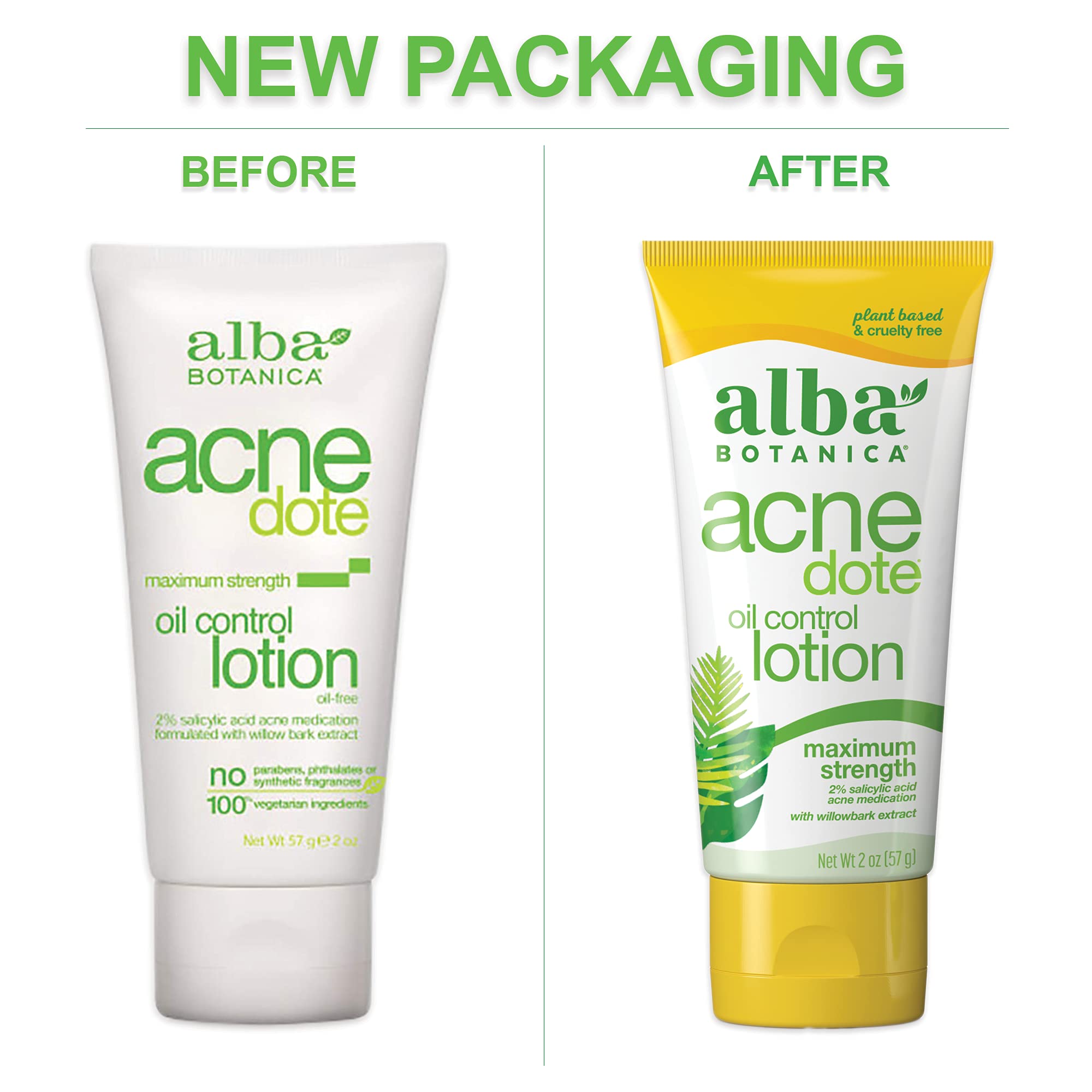 Alba Botanica Acnedote Maximum Strength Oil Control Lotion, 2 Oz
