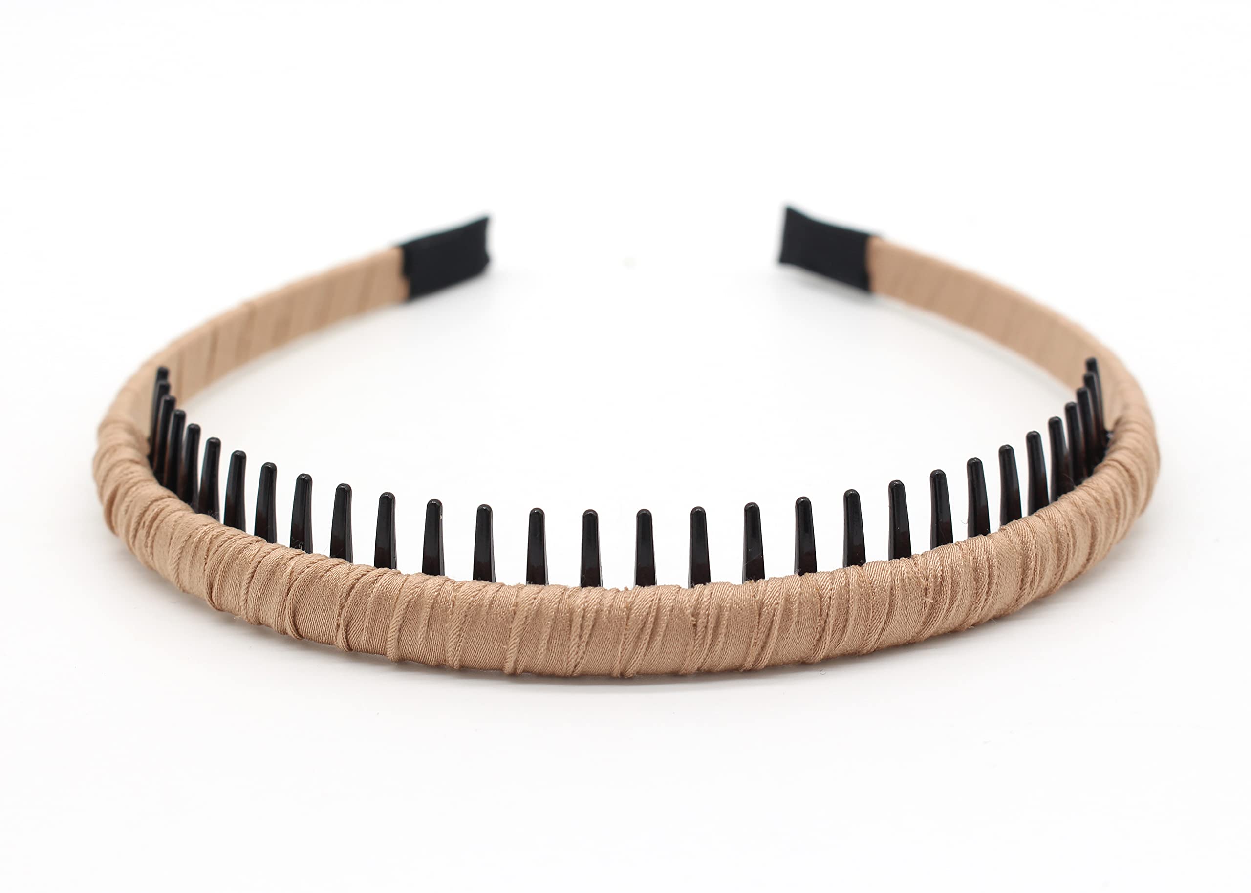 Joband 4Pcs Hairbands For Women, Non-Slip Zig Zag Headbands, Adjustable Teeth Comb Hair Hoop, Daily Use, Yoga, Spa, Parties, Res