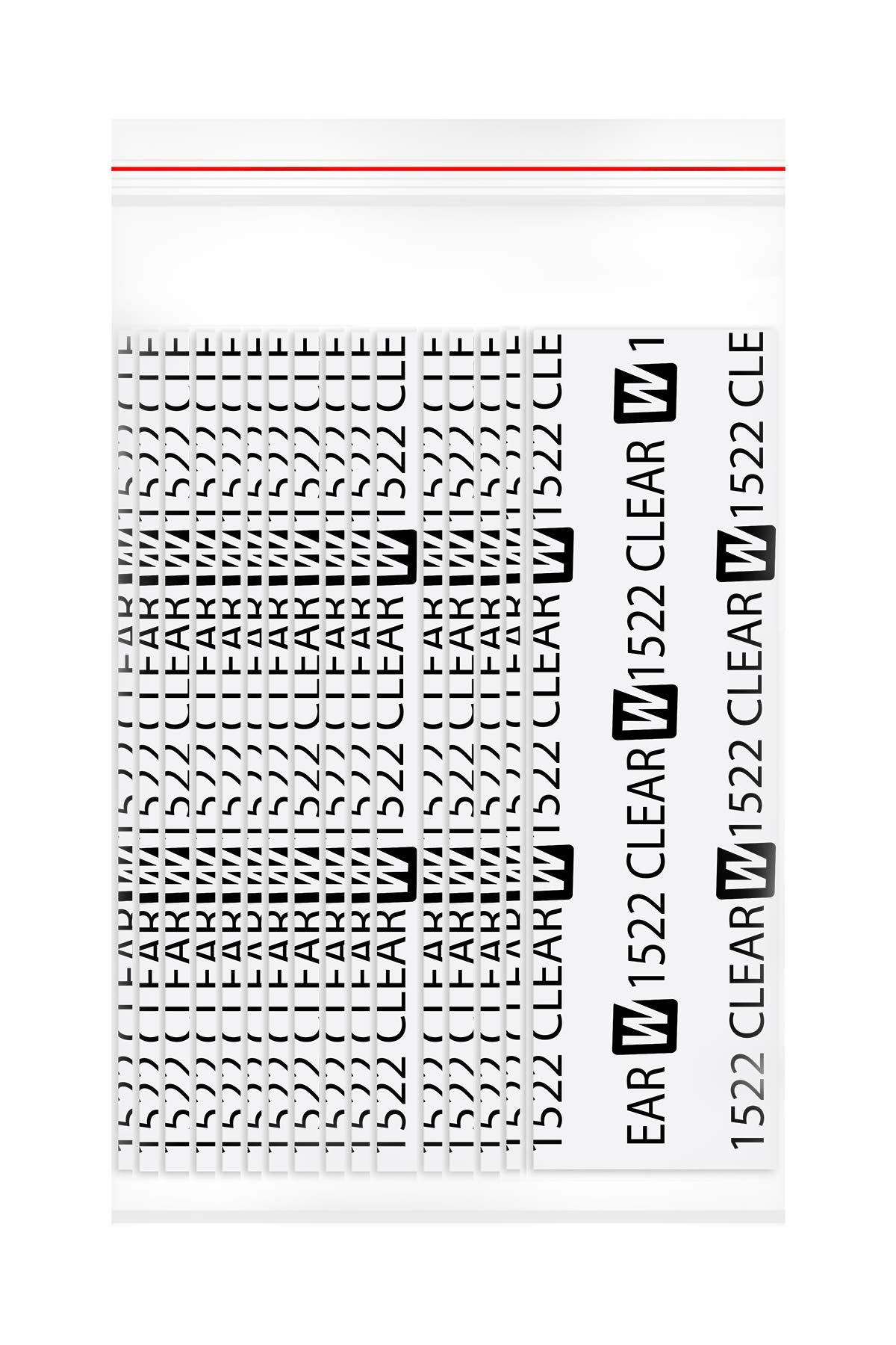 Walker Tape 1522 Clear Strips Straight 1 X 3 36PC/Bag