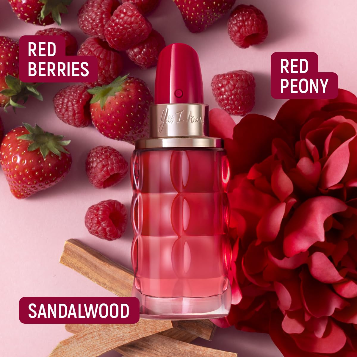 Cacharel Yes I Am Bloom-Up, Eau De Parfum For Women, Floral, Fruity With Notes Of Red Berries & Sandalwood 1.7 Fl. Oz.