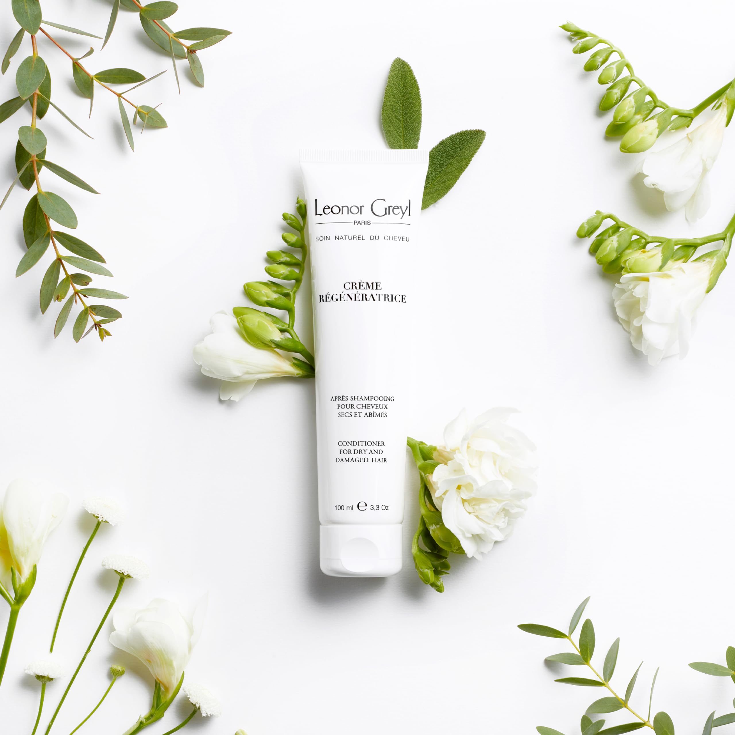 Leonor Greyl Paris Natural Conditioner For Dry And Damaged Hair, Creme Regeneratrice Detangle, Hydrate, Strengthen & Protection,