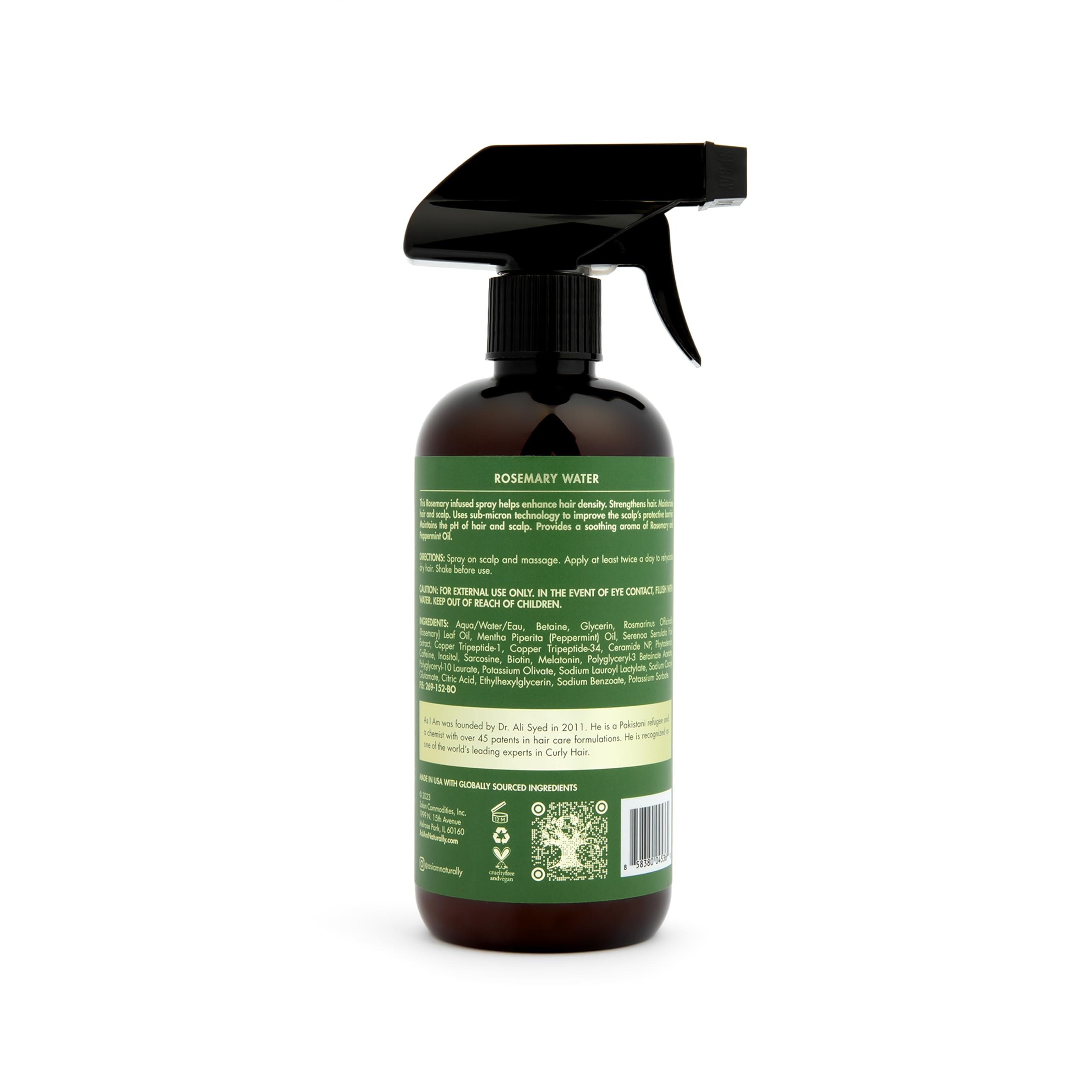 As I Am Rosemary Water - 16 Ounce - With Melatonin
