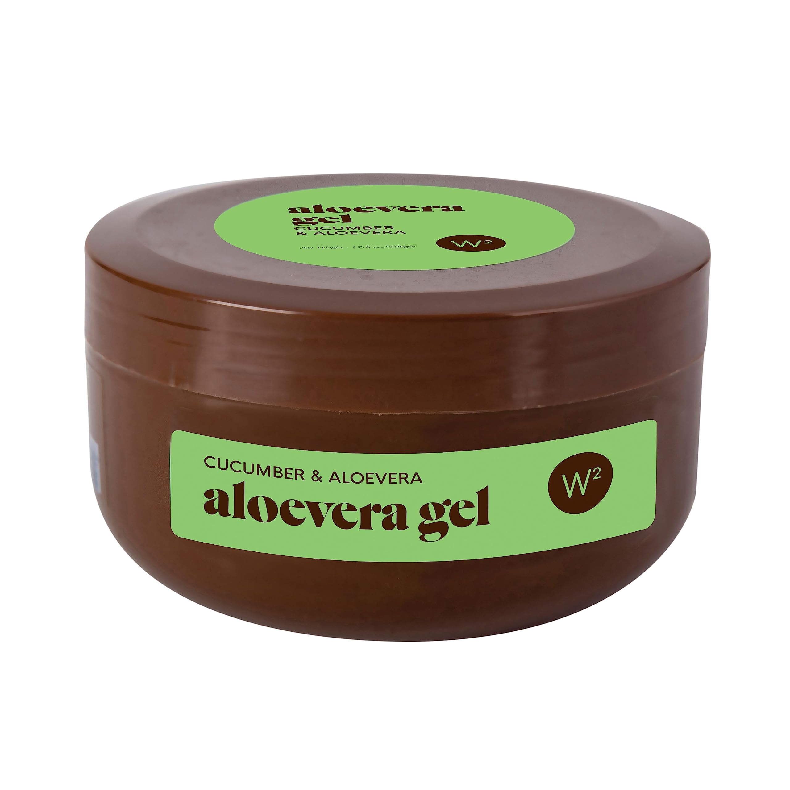 W2 Aloe Vera Gel For Face  500G | Natural Aloe Vera For Face, Skin & Hair | Hydrating, Soothing & Moisturizing Gel | NonSticky