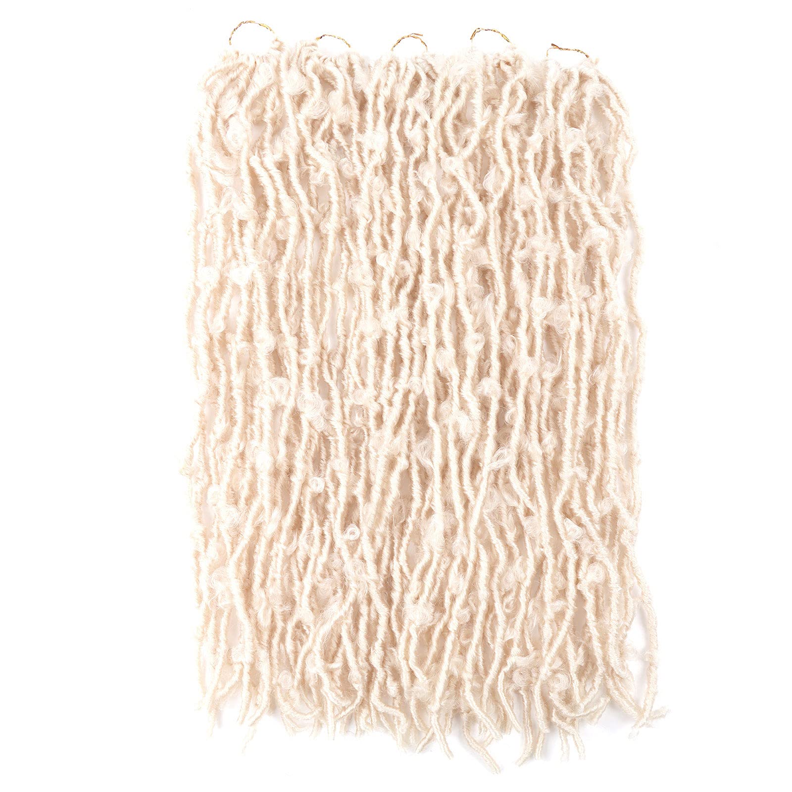 Lmzim 5 Packs 24 Inch Butterfly Crochet Hair For Black Women Faux Locs Pre Looped Pre-Twisted Braids (24 Inch 5 Pack, 613)