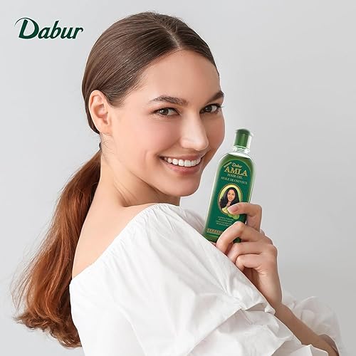 Dabur Amla Hair Oil - Amla Oil, Amla Hair Oil, Amla Oil for Healthy Hair and Moisturized Scalp, Indian Hair Oil for Men and Wome