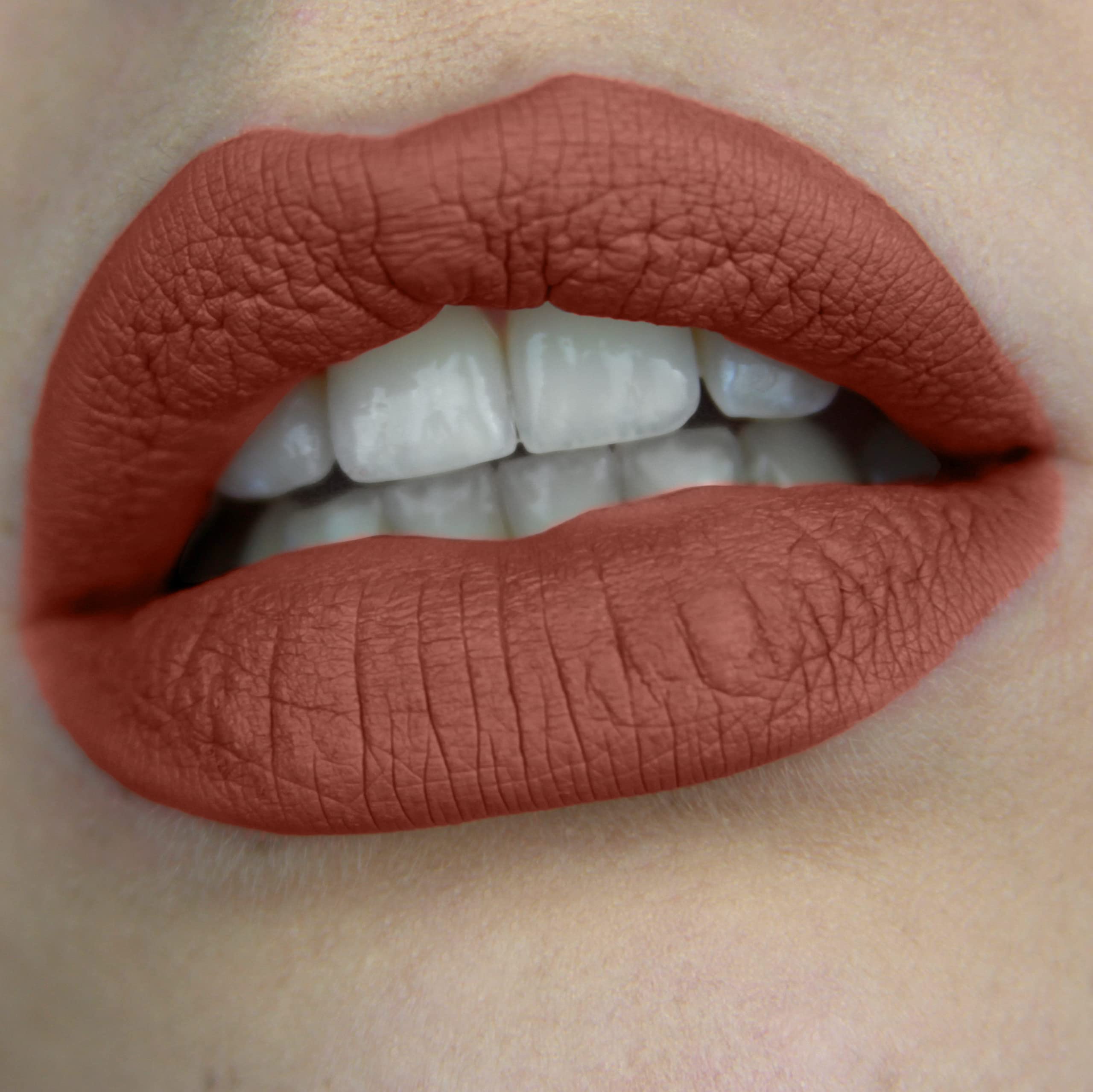 Mynena Terracota Brown Matte Lip Stain Long Lasting Kissproof Waterproof Lightweight No Smudge Talc-Free Mica-Free Gluten-Free A