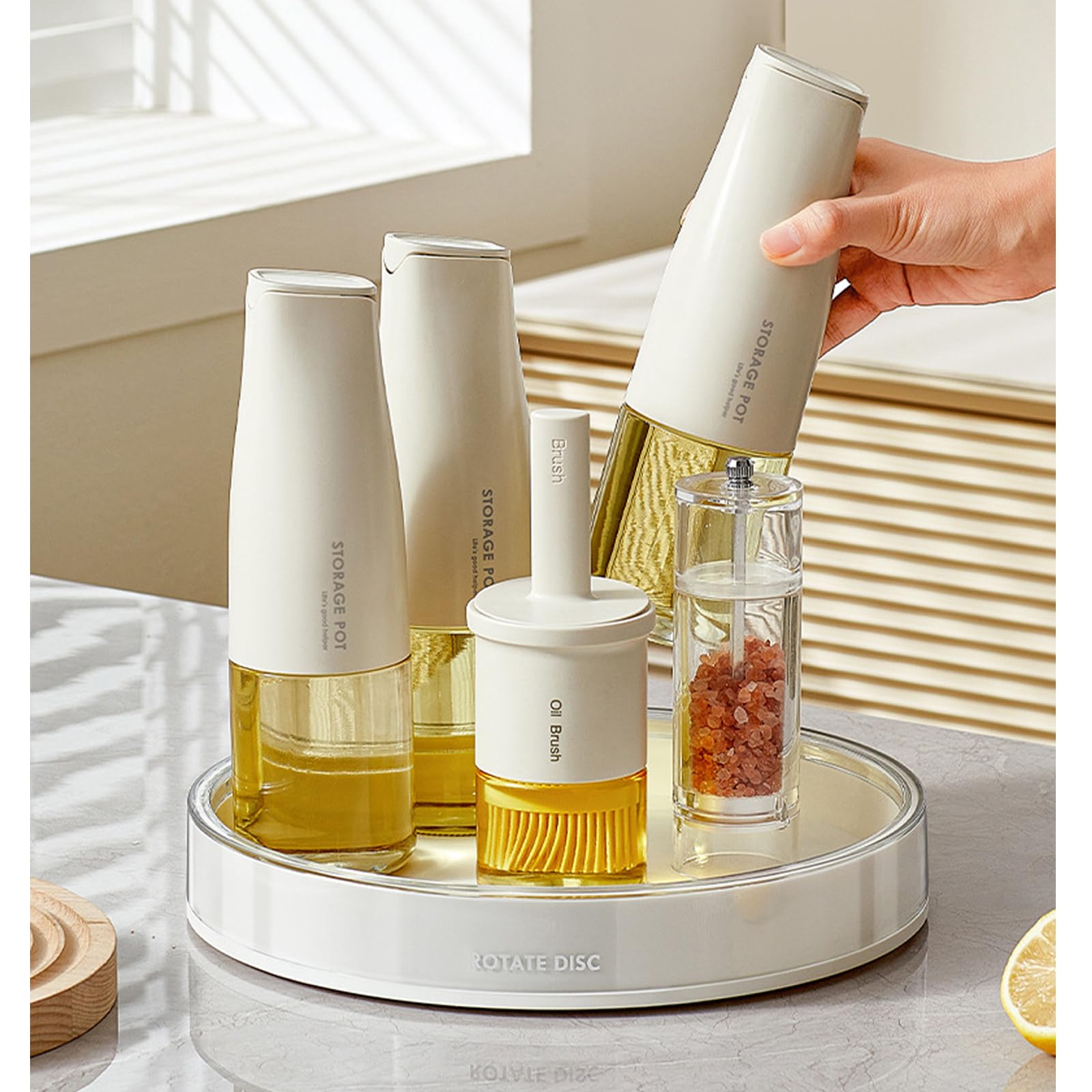 360 Rotating Makeup Organizer Perfume Tray Skincare Holder Spinning Cosmetic Storage Bathroom Countertop Organizer Lazy Susan Tu