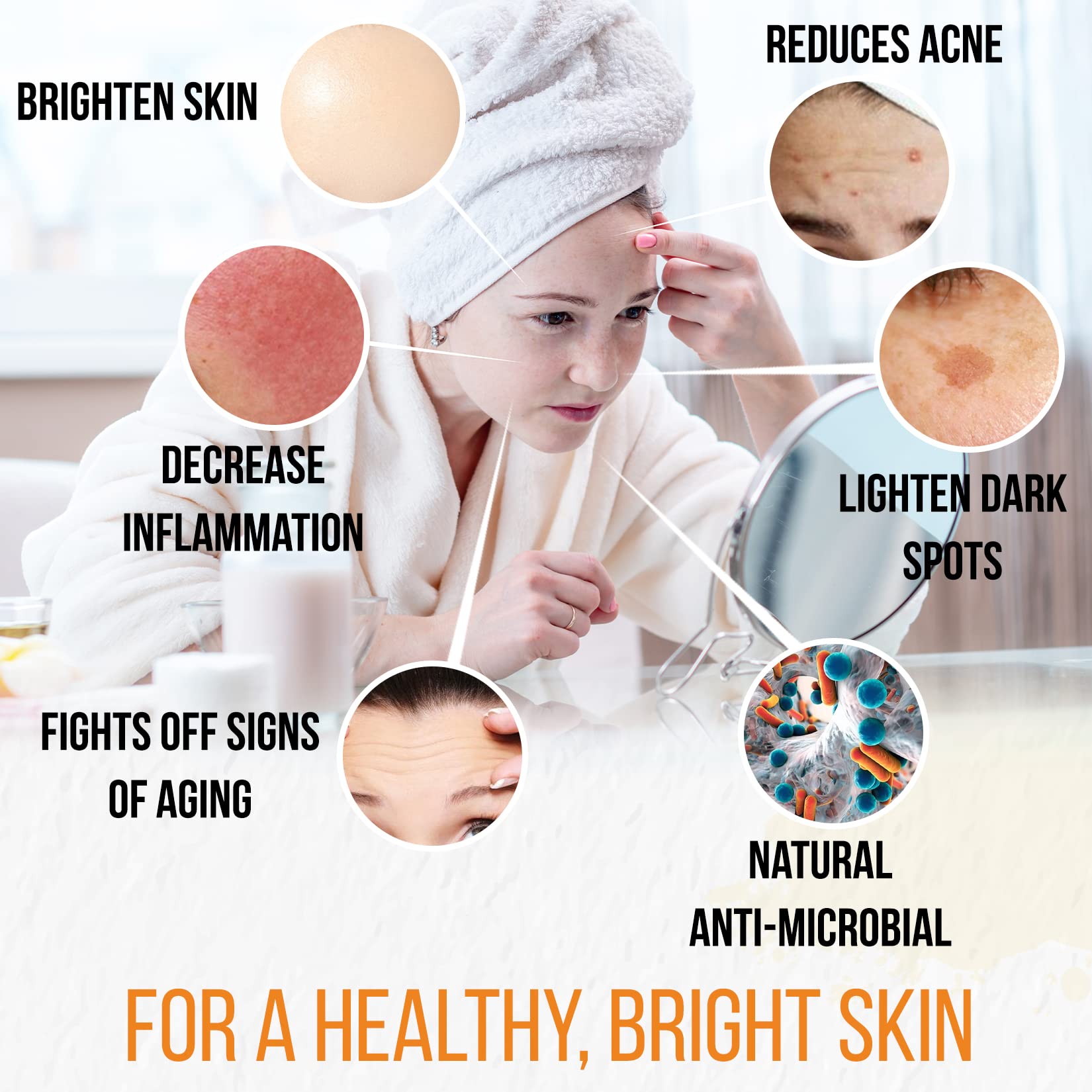 Turmeric Soap Bar For Face & Body - Natural Skin Brightening Soap For Dark Spots, Intimate Areas, Underarms - Turmeric Face Wash