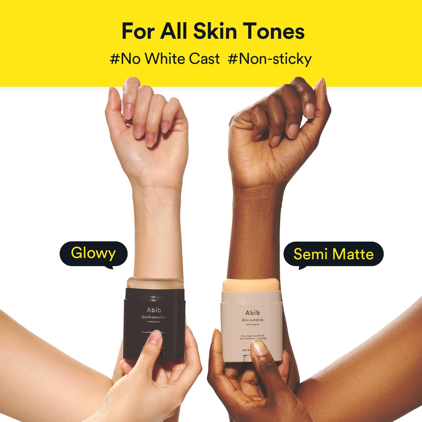 Abib Airy Sunstick Smoothing Bar Spf50 | Non-Sticky Matte Finish Sun Protection For Face And Body, Long-Lasting Korean Sun Stick