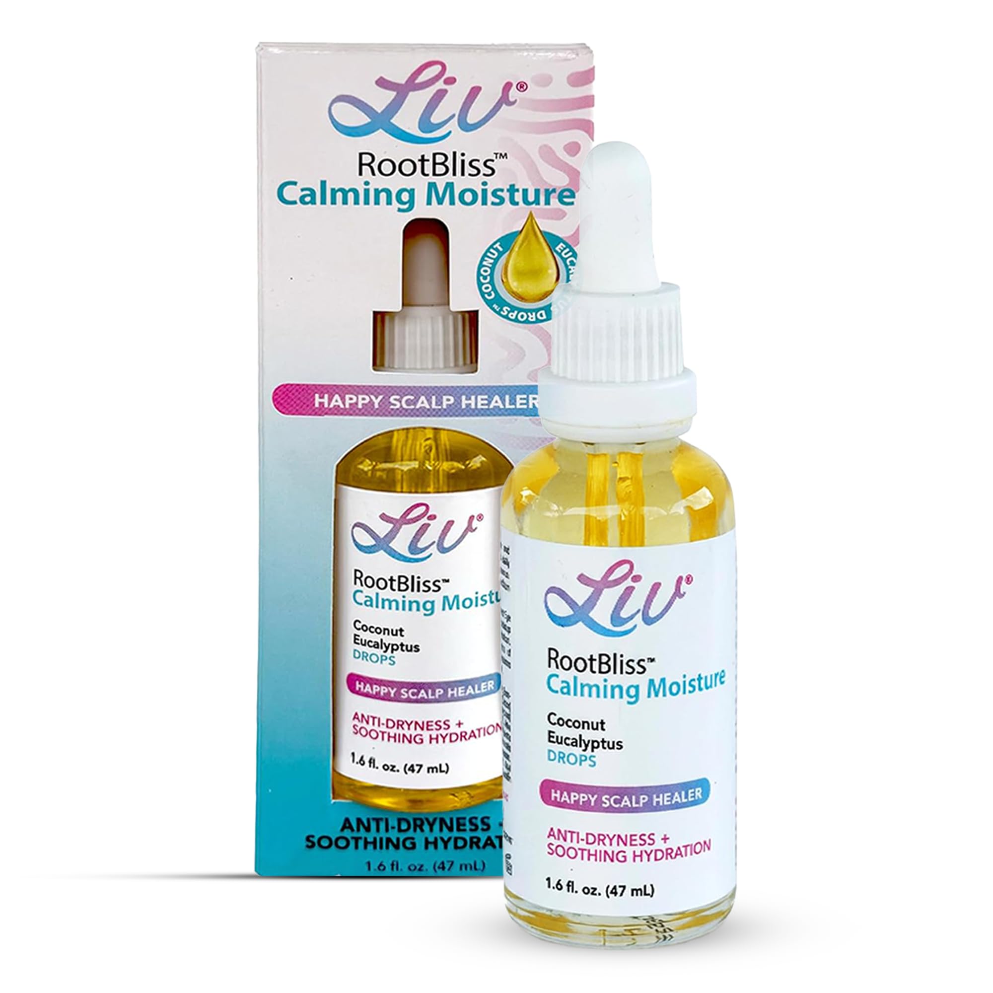 LIV RootBliss Calming Moisture Scalp Drops, Soothing Hydration 1.6 fl oz