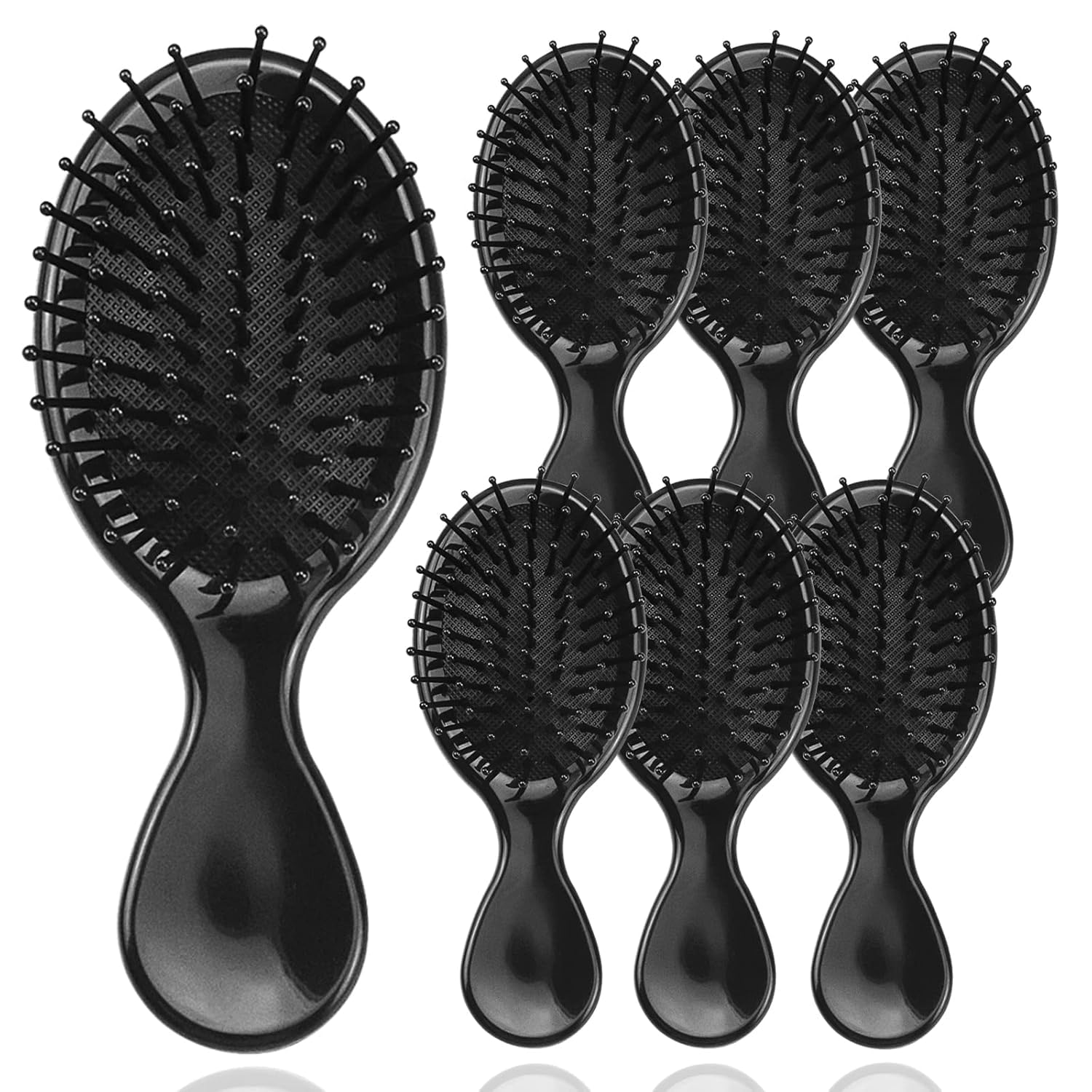 100 Pack Mini Hair Brushes Bulk, Travel Hair Brush Individually Wrapped, Soft Bristles Adds Shine, Scalp Massage and Detangling,