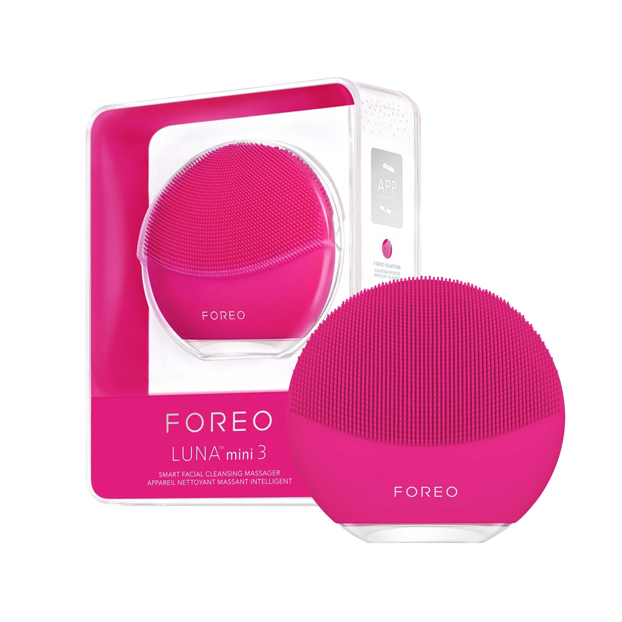 Foreo Luna Mini 3 Silicone Face Cleansing Brush, All Skin Types, Or Clean & Healthy Looking Skin, Enhances Absorption Of Facial