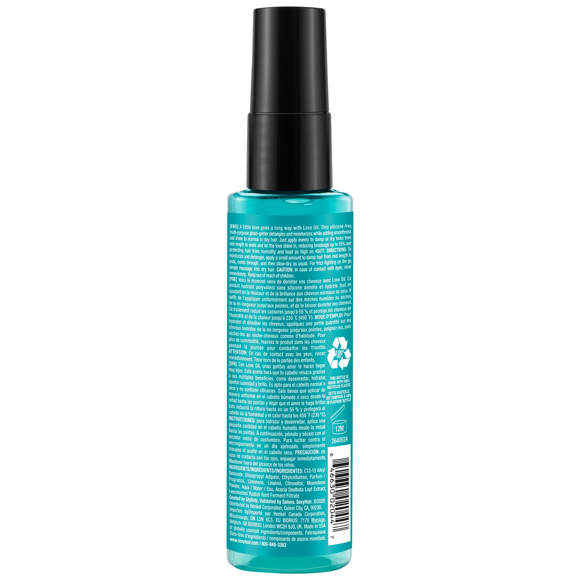 Sexyhair Healthy Love Oil Moisturizing Oil, 25 Oz, White