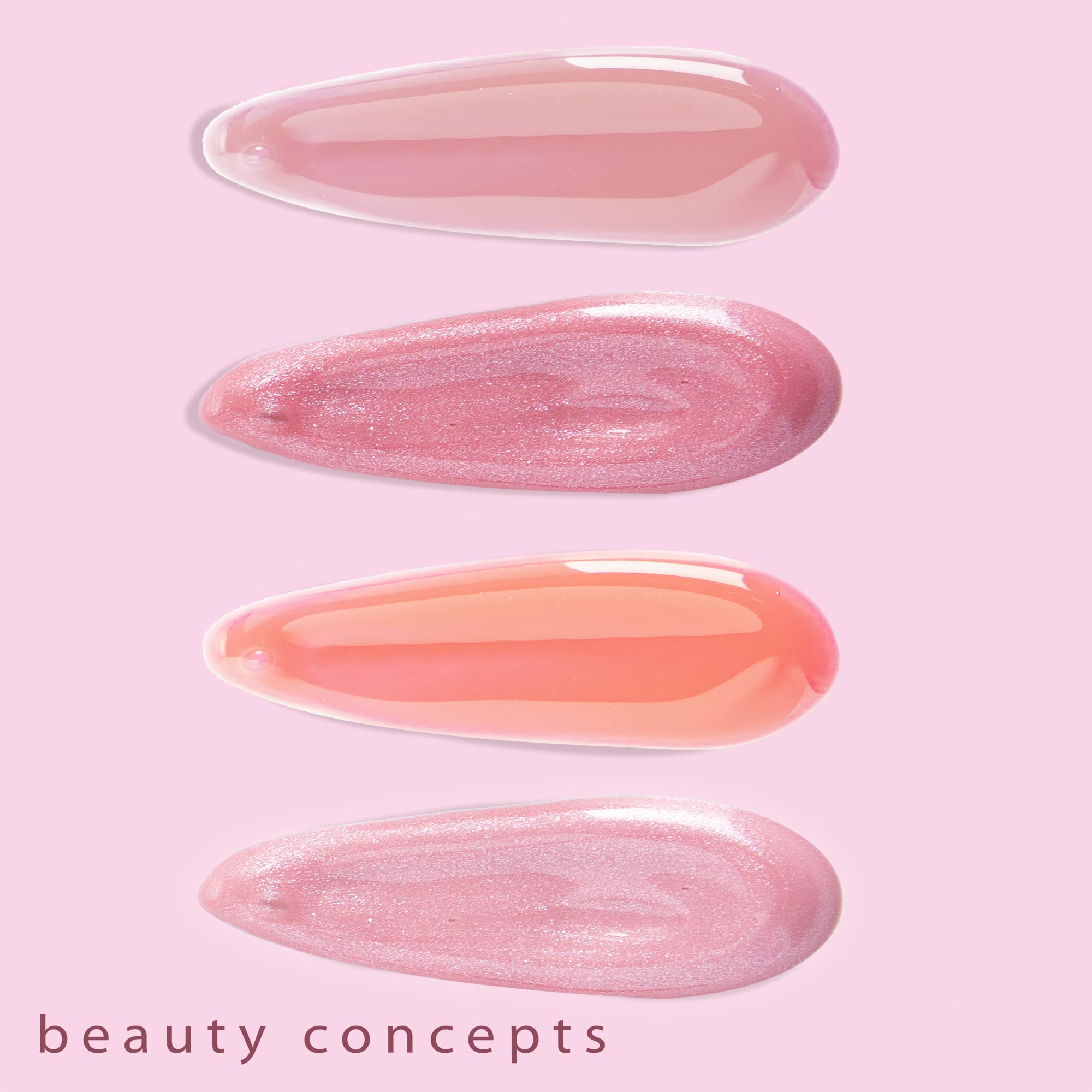 Beauty Concepts Lip Gloss Collection- 10 Piece Lip Gloss Set In Pink Colors - Comes In Box