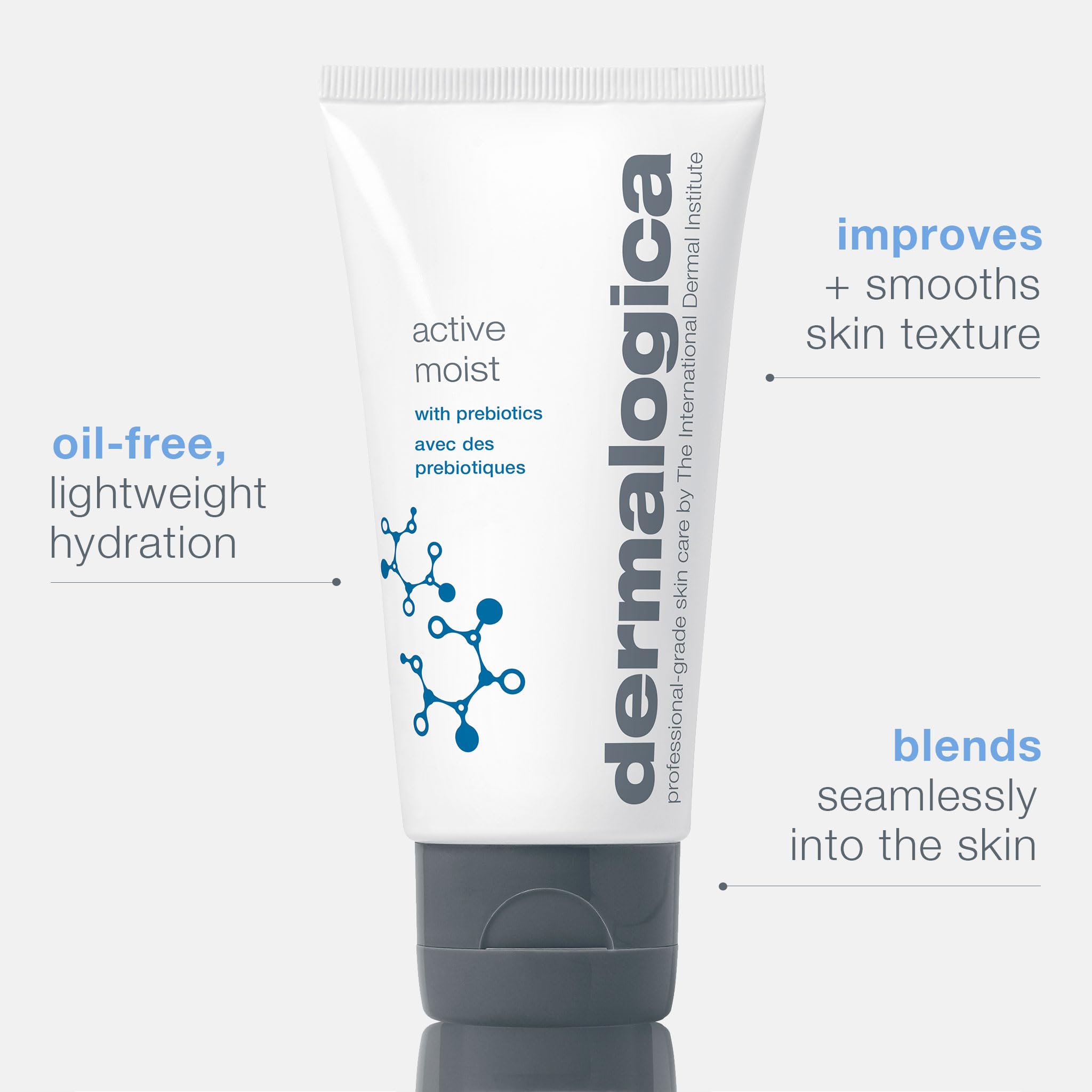 Dermalogica Active Moist Face Moisturizer, Oil-Free Lightweight Daily Hydrating Lotion, Helps Improve Skin Texture And Combat Su