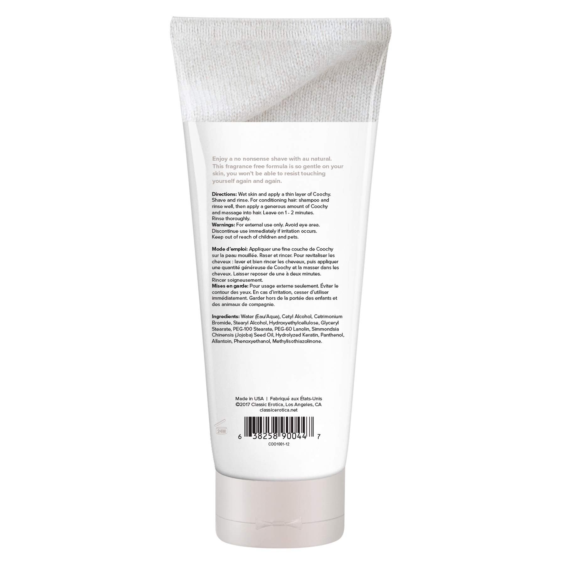 Coochy Rash-Free Shave Cream | Conditioner & Moisturizing Complex | Ideal for Sensitive Skin, Anti-Bump | Made w/Jojoba Oil, Saf