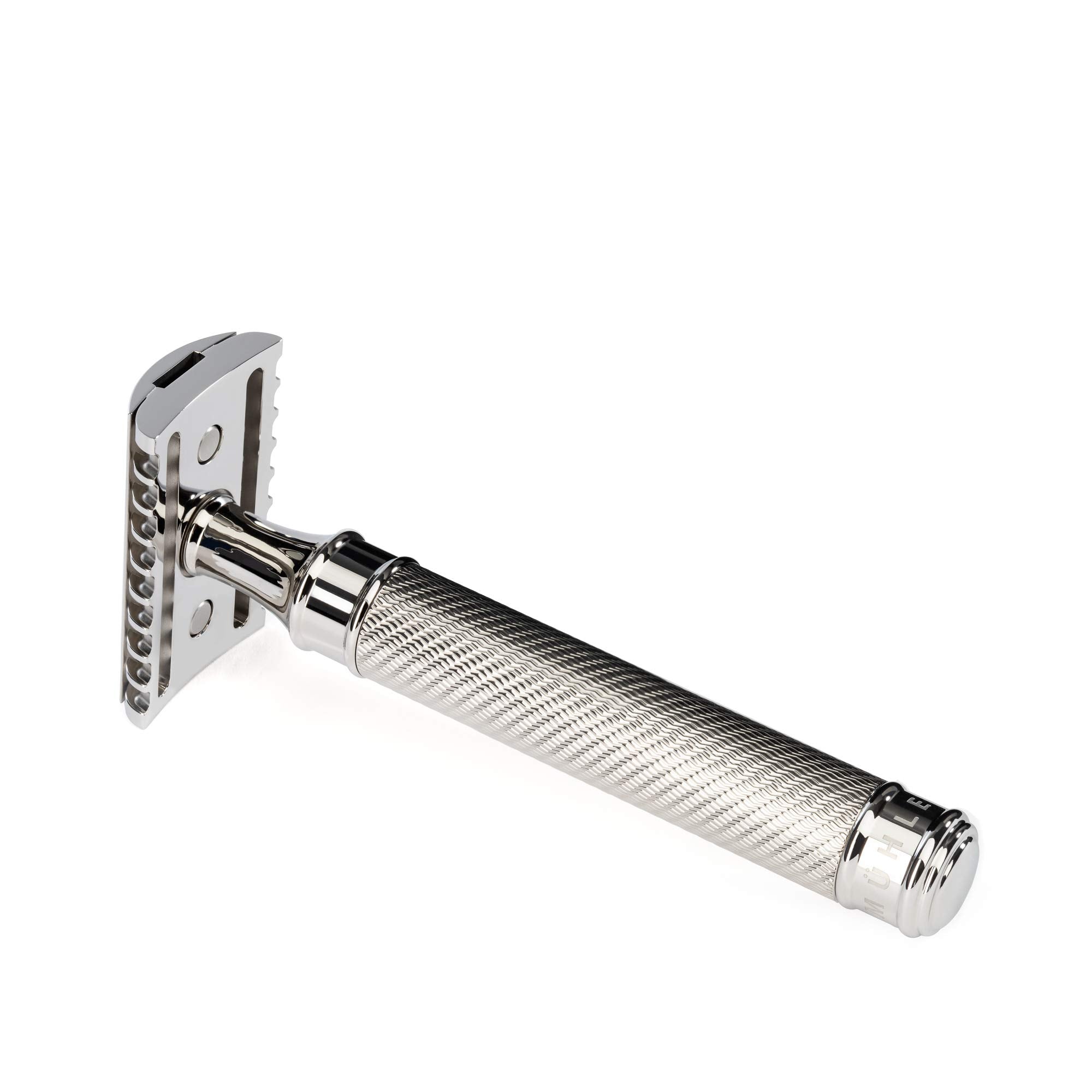 MHLE TRADITIONAL Grande Stainless Steel Safety Razor (Open Comb)
