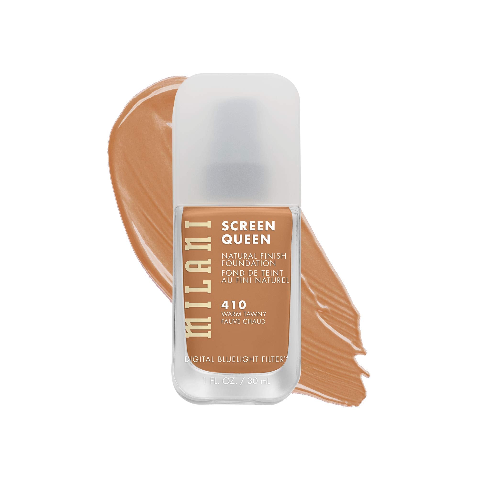 Milani Screen Queen Liquid Foundation Makeup - Cruelty Free Foundation With Digital Bluelight Filter Technology (Warm Tawny)