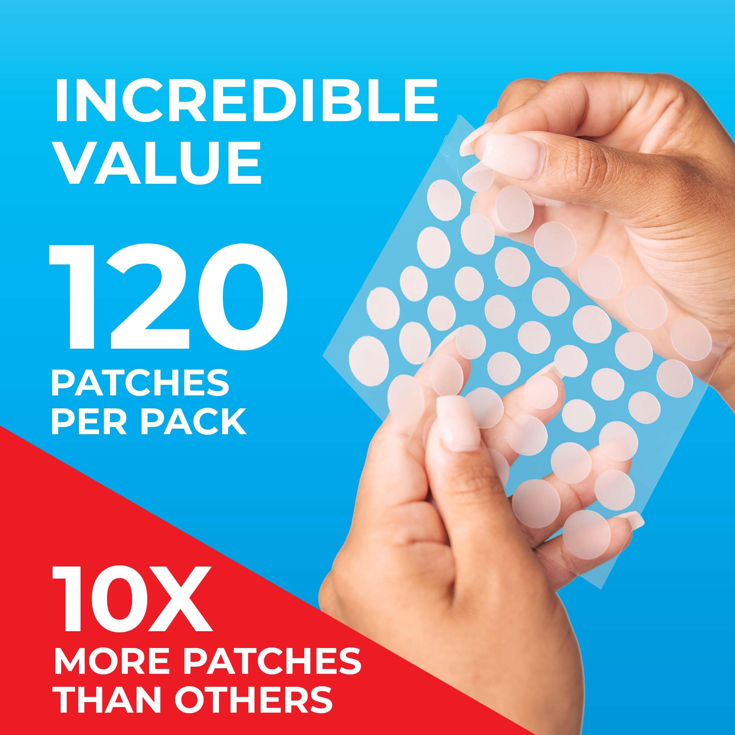 KEYCONCEPTS Pimple Patches for Face (120 Patches), Hydrocolloid Acne Patches with Tea Tree Oil, Pimple Patch Pimple Stickers - H