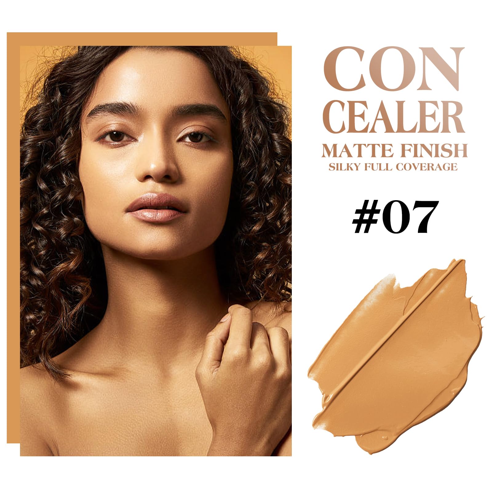 Lokfar Concealer Full Coverage Kit With Brush, Under Eye Concealer For Dark Circles, Cream Makeup Concealer [Hydrating Waterproo