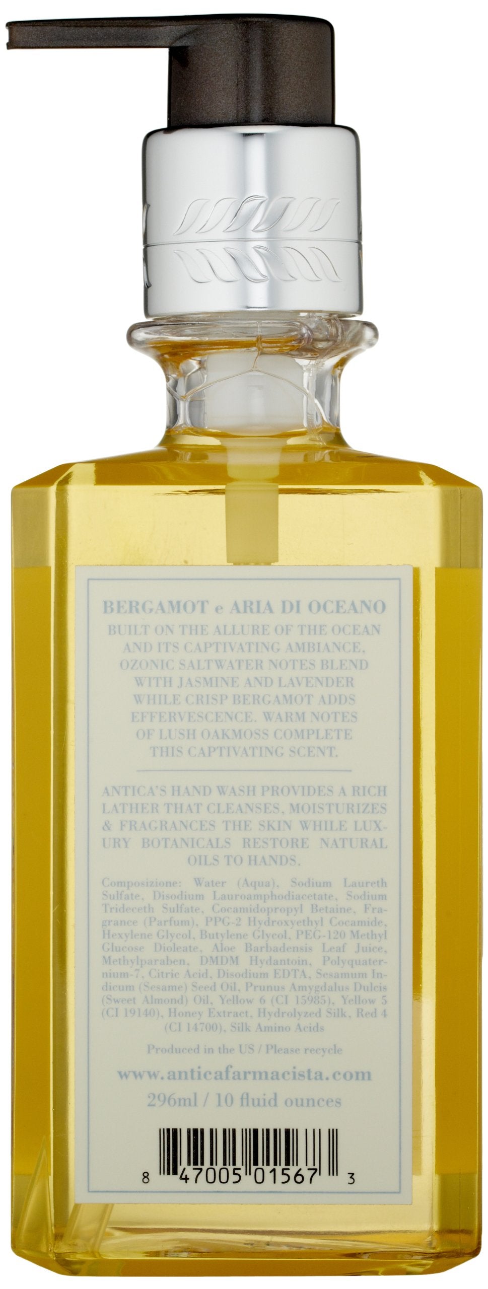 Antica Farmacista Bergamot & Ocean Aria Hand Wash, 10 Fl Oz