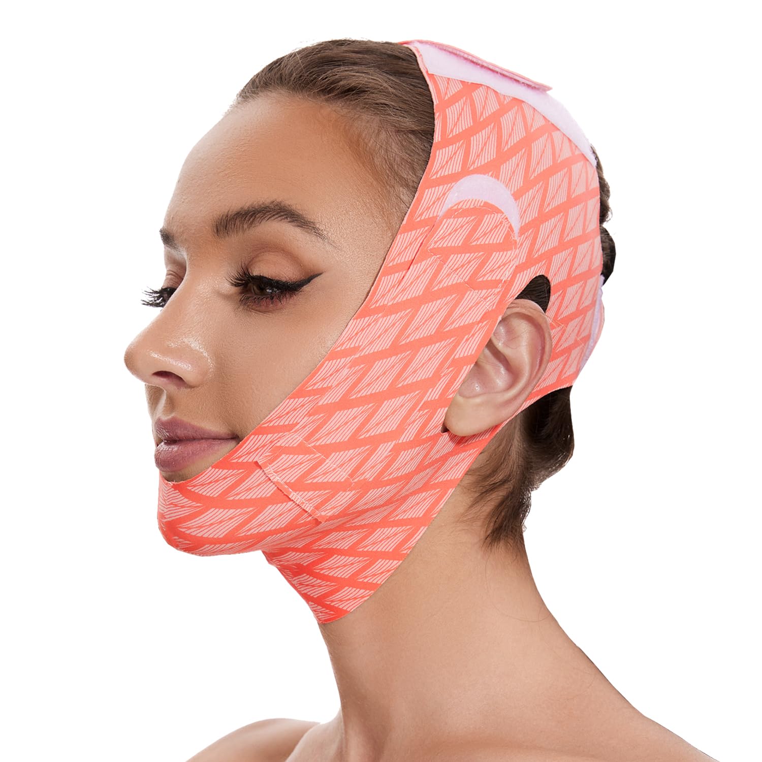 Edcbmb V Line Mask Double chin reducer Strap Eliminator Remover Prevent Sagging Shaped Face Belt slimming for Sleeping Women Jaw
