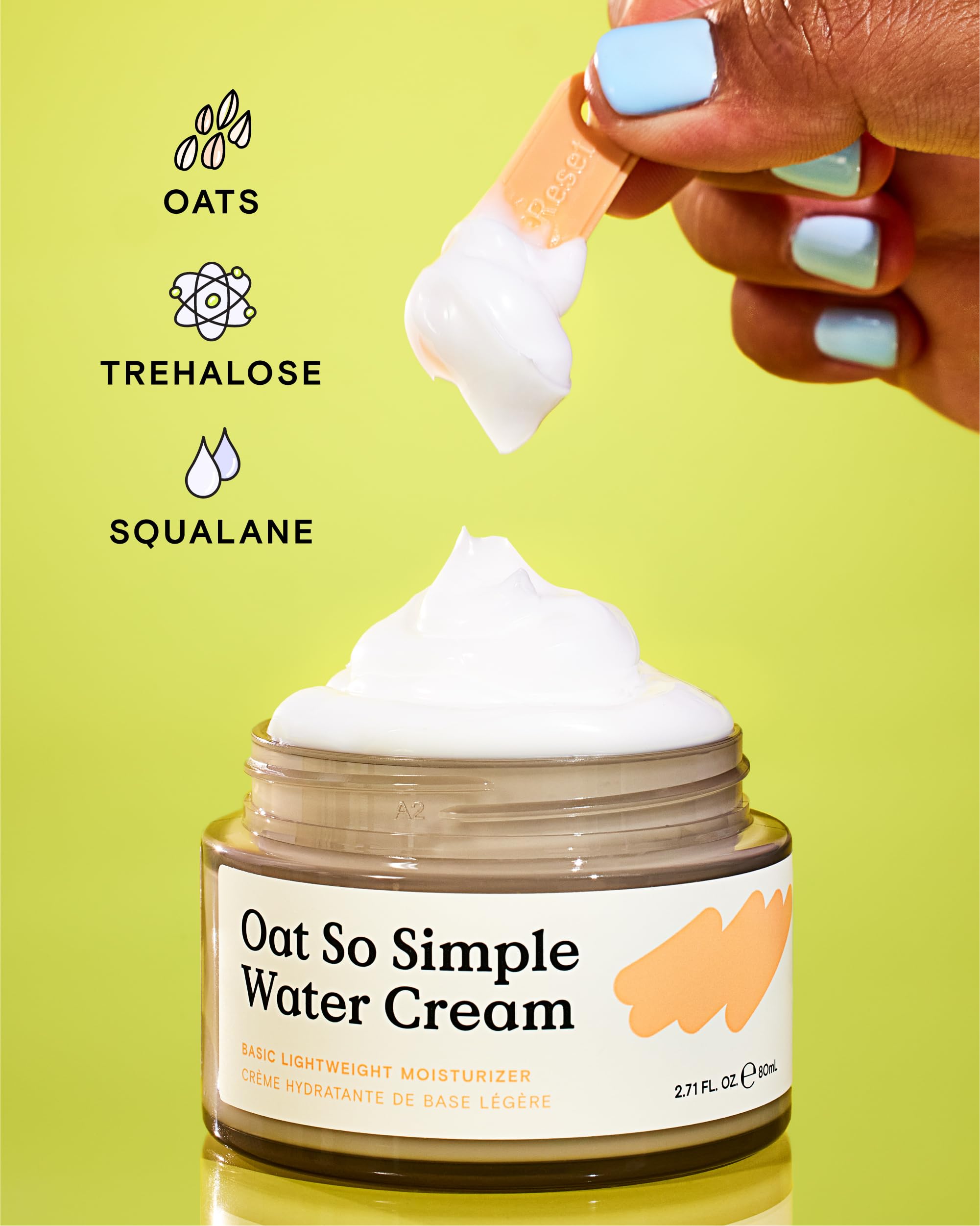 Kravebeauty Oat So Simple Water Cream - Daily Lightweight Moisturizer Enriched With Oat And Squalane To Soothe Irritation And Lo