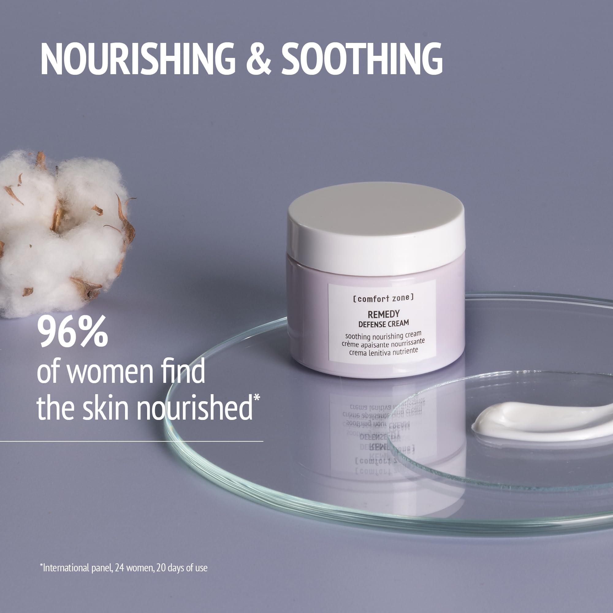 [ comfort zone ] Remedy Defense Cream | Soothing Nourishing Cream To Protect The Skin Barrier, Great For Sensitive Skin, 2.11 oz