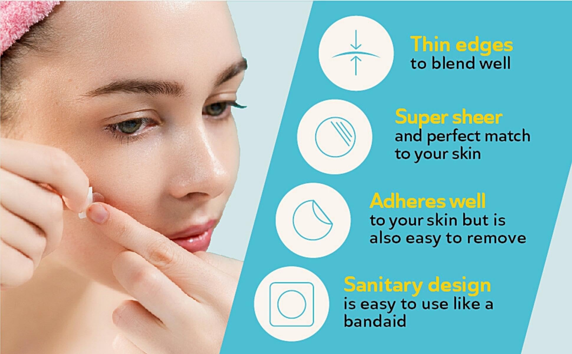 DERMA ANGEL Ultra Invisible Cystic Acne Patches for Cystic Acne Treatment Acne Patches for Cystic Acne Blemish Patches Hydrocoll