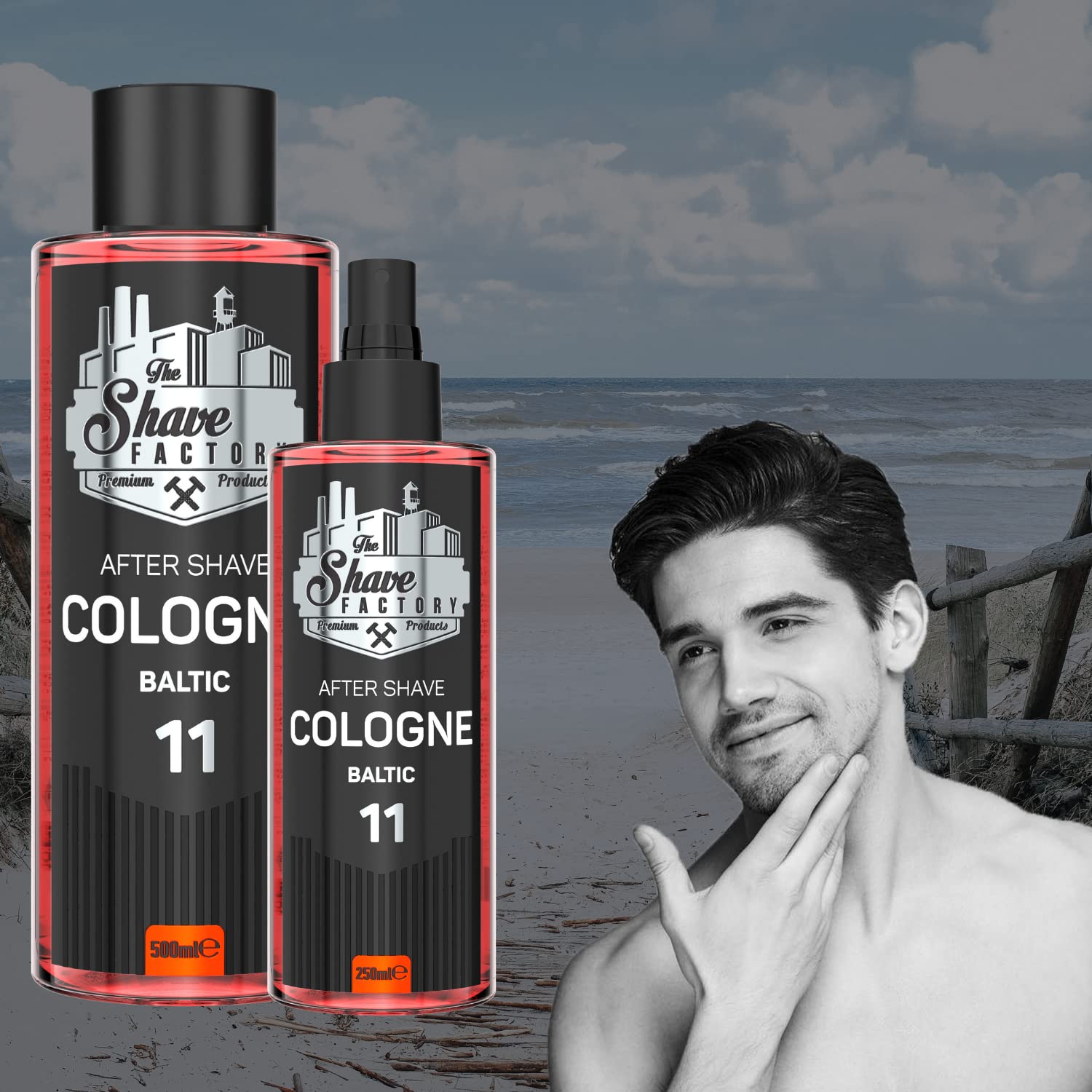 the shave factory After Shave Cologne Series (11 Baltic, 500ml (16.9 fl. oz))