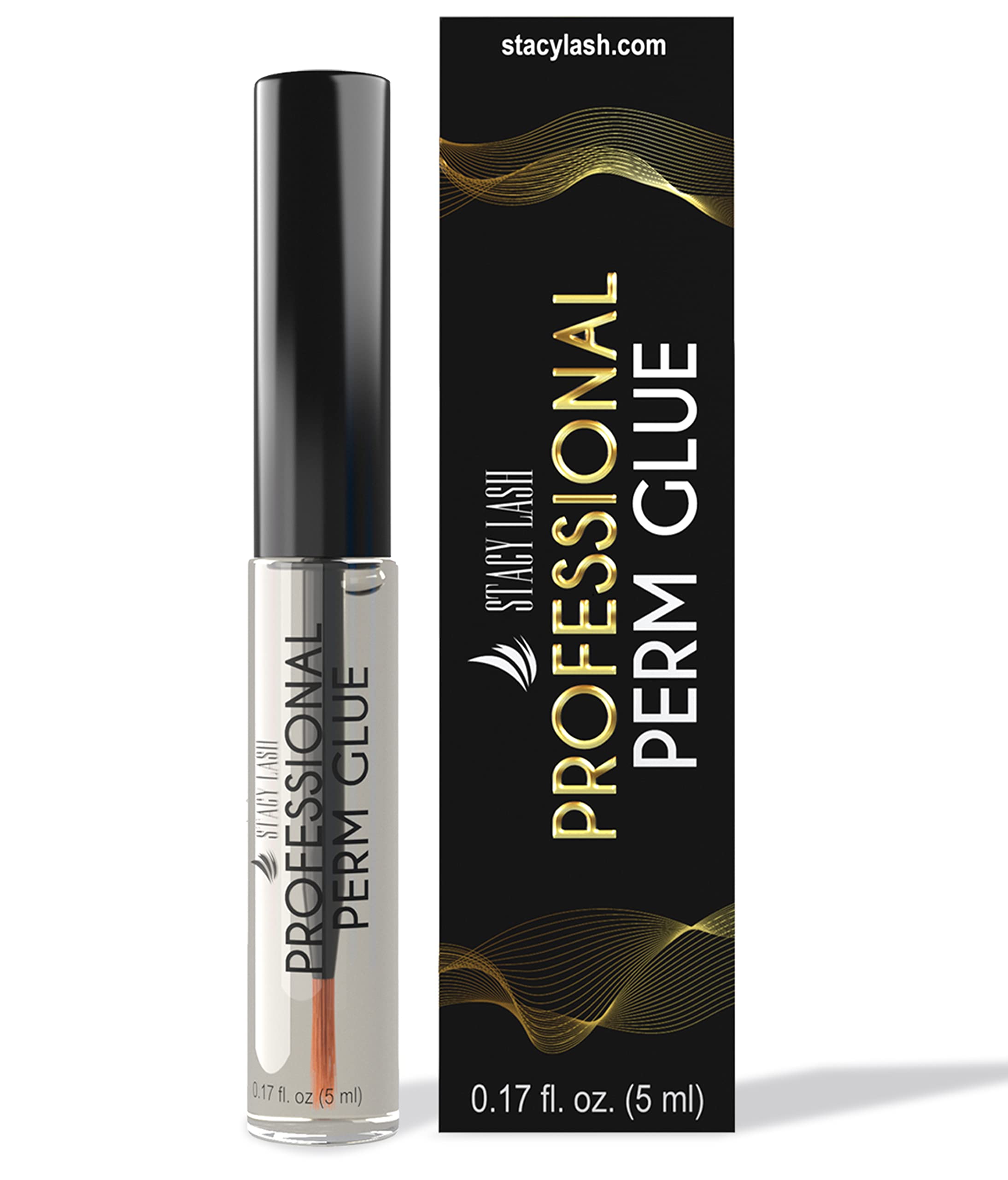 Stacy Lash Professional Perm Glue / 0.17 Fl.Oz./ 5 Ml/Transparent Lash Adhesive/Water-Soluble Eyelash Lifting Glue/Supplies For