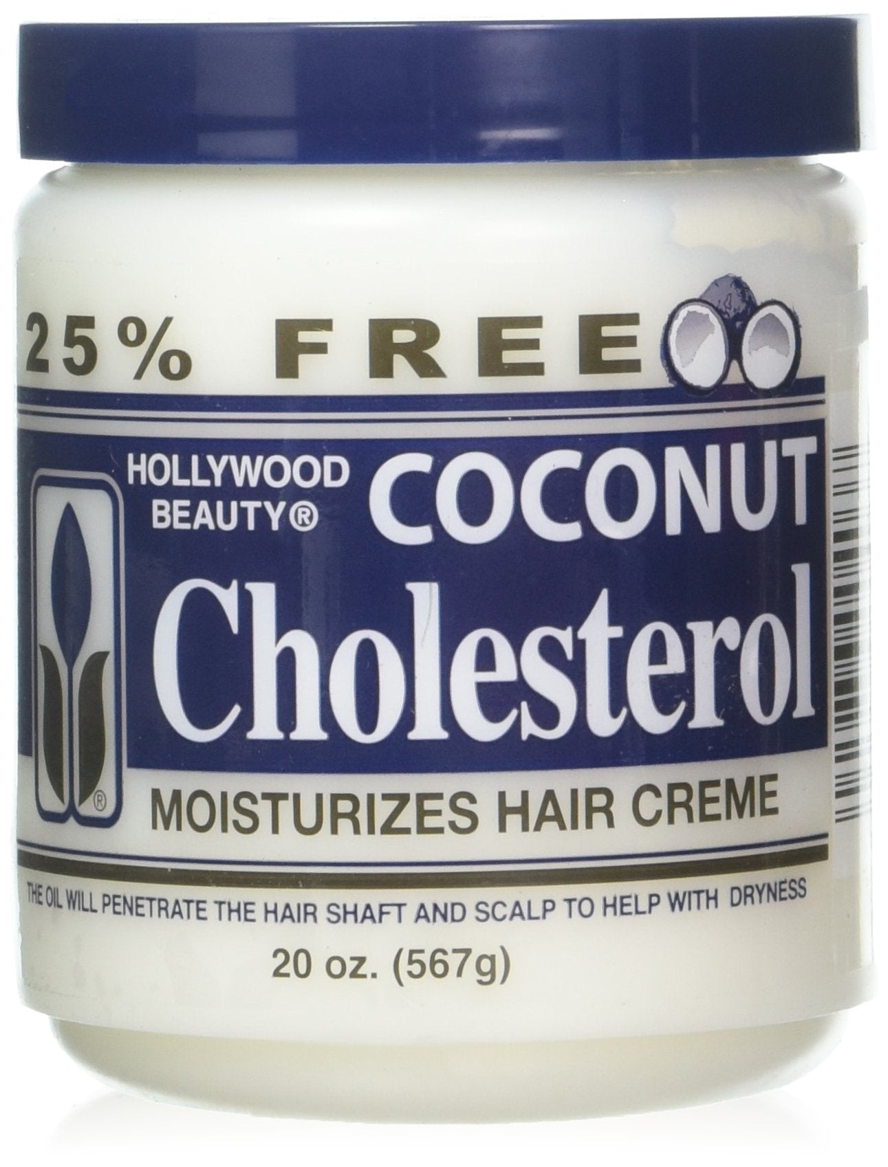 Hollywood Beauty Coconut Cholesterol, 20 Oz , white
