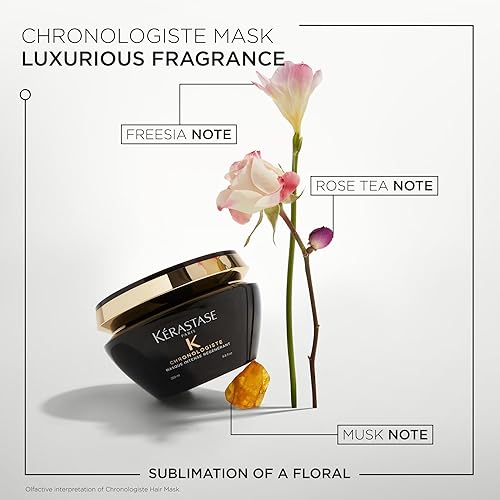 KERASTASE chronologiste Intense RAgAnArant Hair Mask  Revitalizes Hair & Scalp  Anti Frizz Deep conditioner  With Hyaluronic Aci