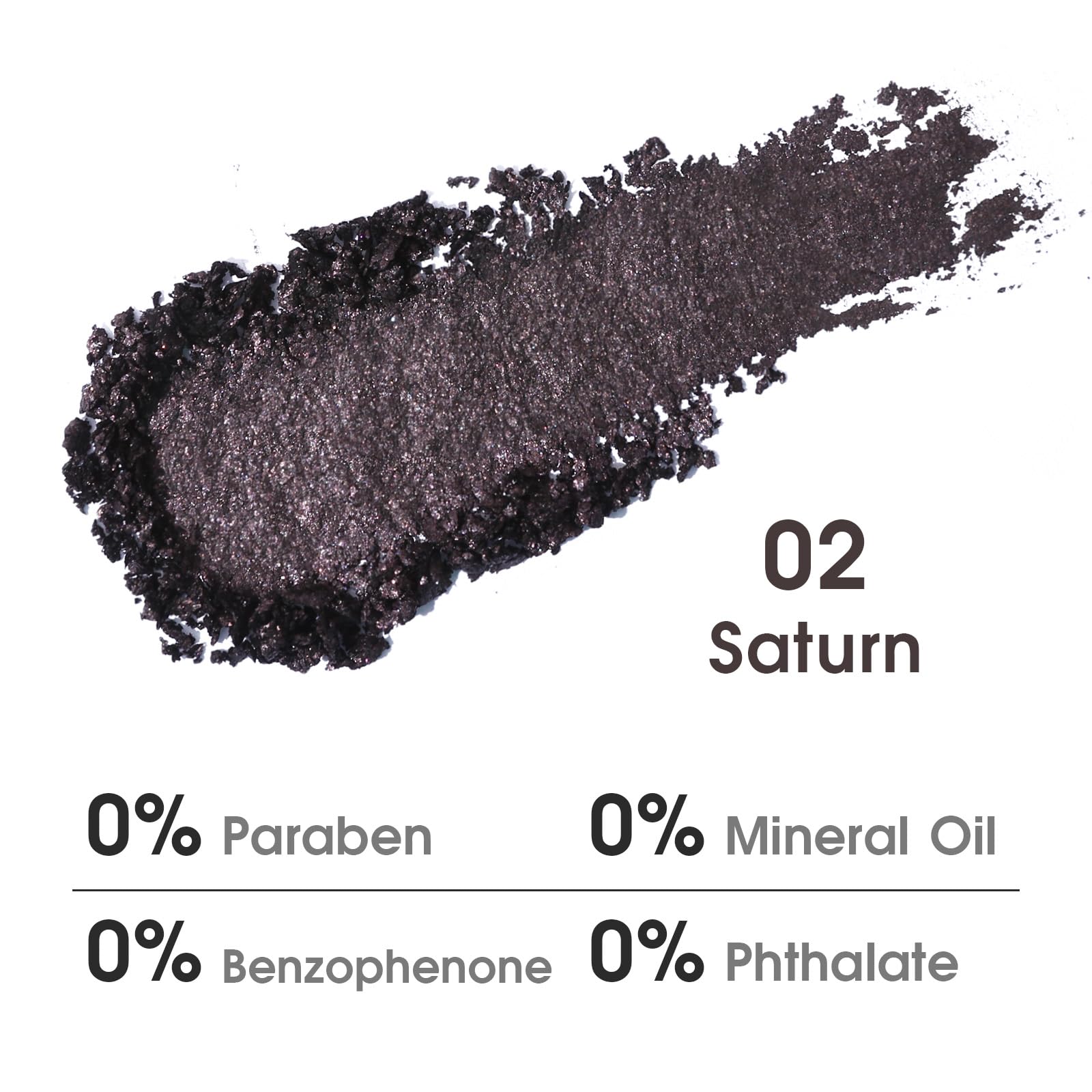 Ucanbe Saturn Single Eyeshadow Palette, Highly Pigmented Glitter Eye Shadow Powder, Professional Long-Lasting Waterproof Makeup