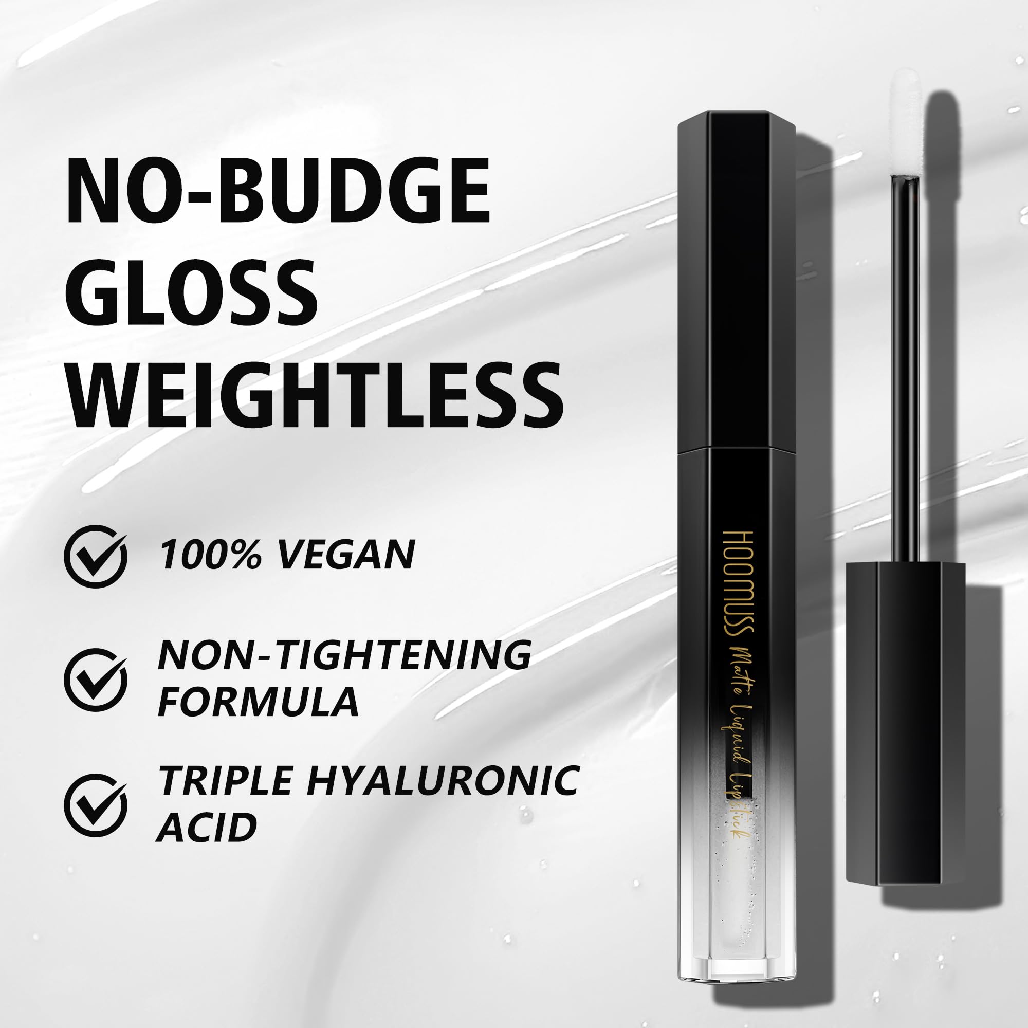 Hoomuss Clear Lip Gloss For Women Lip Plumping Lip Plumper Moisturizing Lip Gloss Enriched With Lip Oil For Dry Lips, M15 Clear