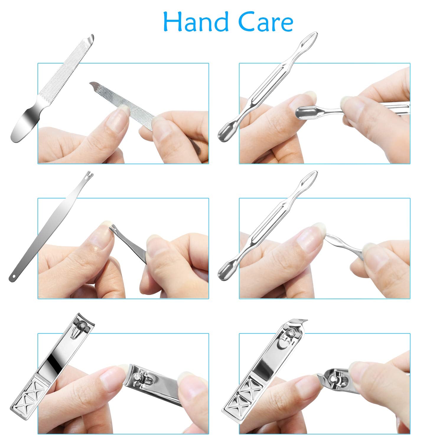 Teamkio 18PCS Blackhead Remover Comedone Extractor Tweezers Manicure Nail Clippers Kit, for Nial Cutter Acne Pimple Blemish Remo