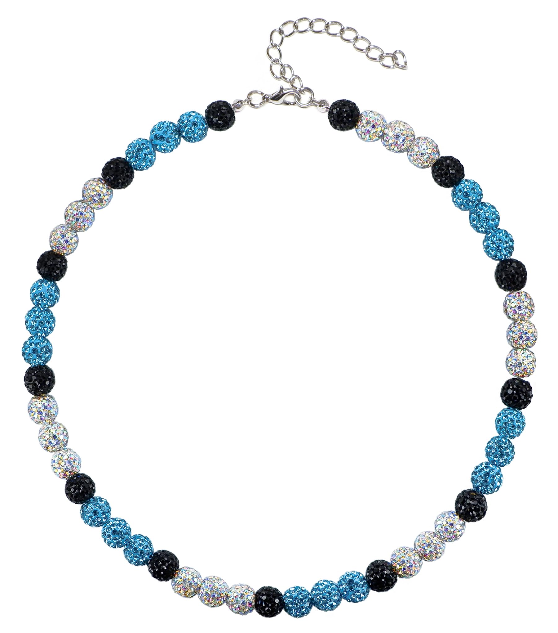SUPBOMM Baseball Ice Necklace, Bling Beaded Necklaces, Drip Chain, League Team Colors Gifts for Men, Marlins