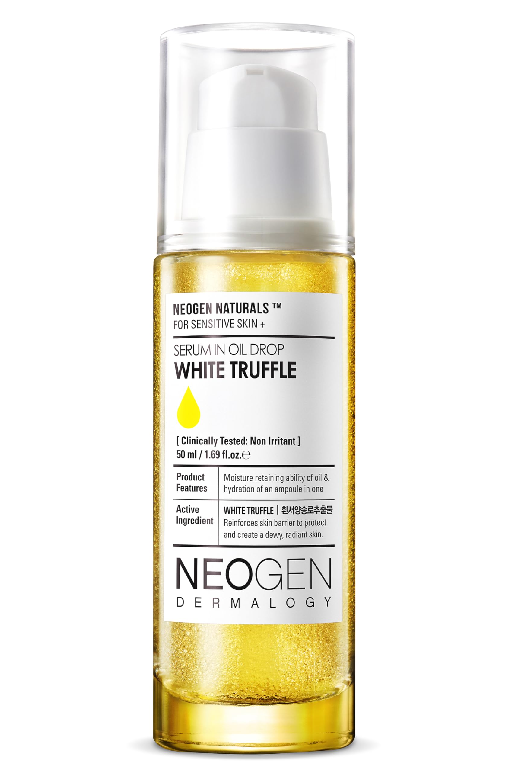 [K-Beauty] Neogen Dermalogy White Truffle Serum in Oil Drop w/ 3 Hyaluronic Acid & Niacinamide | Hydrating Face Oil Korean Glass