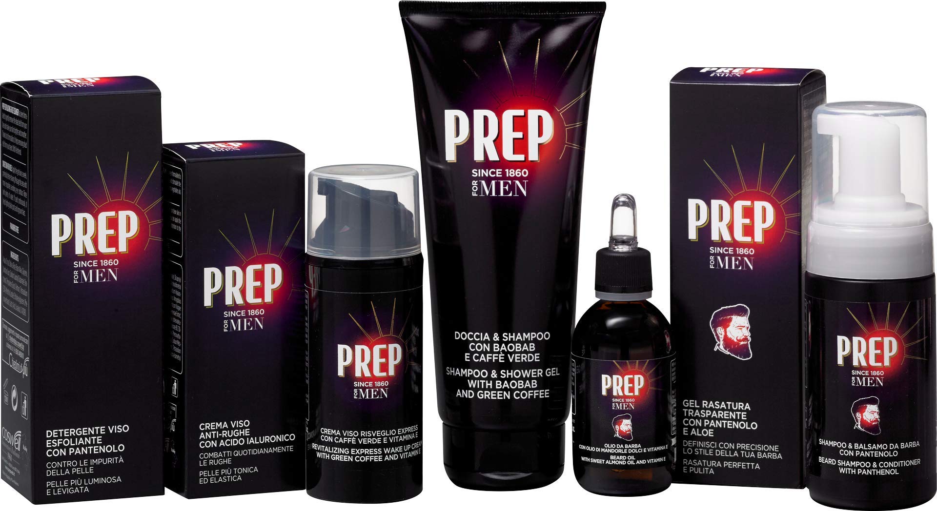 Prep Beard Shampoo & Conditioner With Panthenol By For Men - 3.4 Oz Shampoo & Conditioner, 3.4 Oz