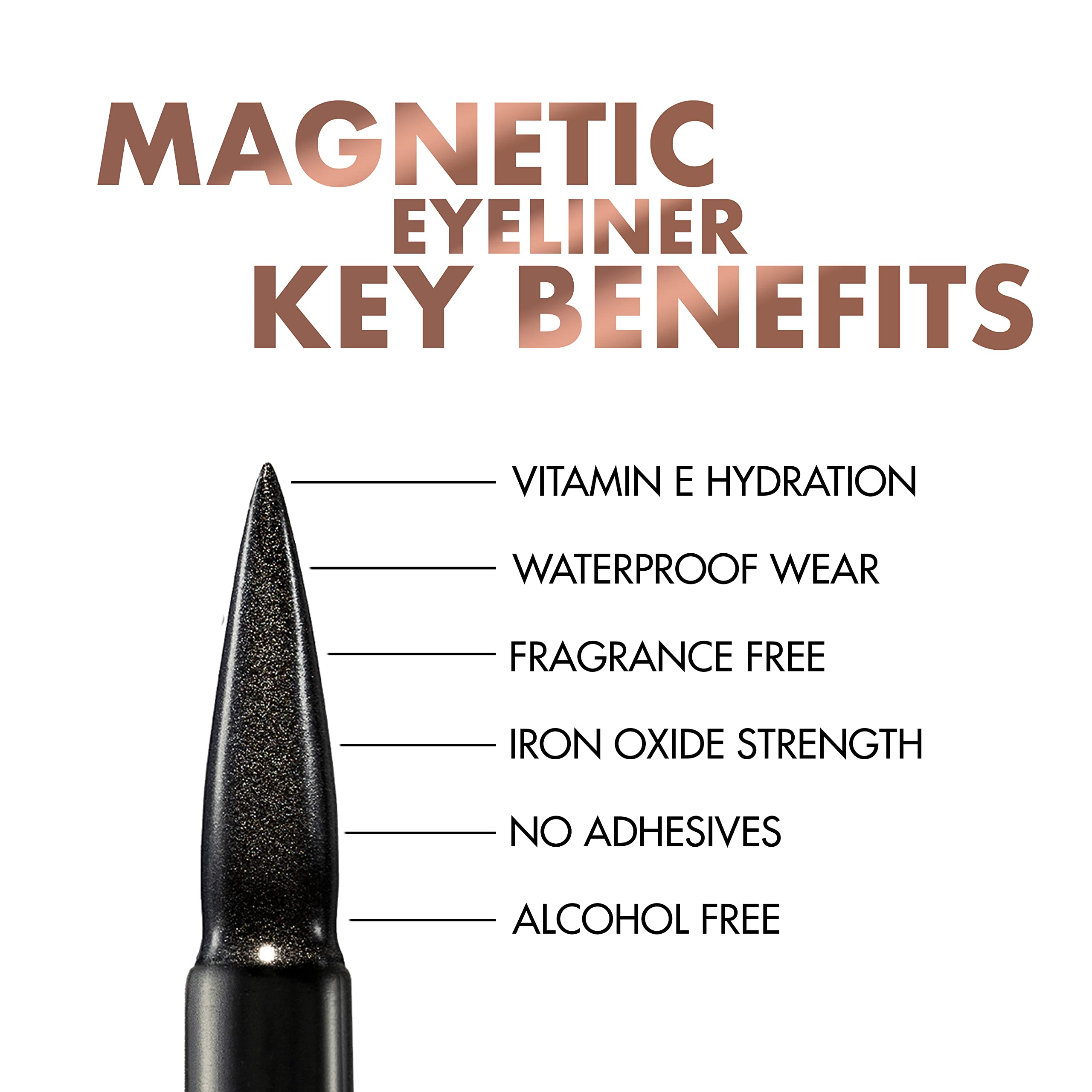 Moxielash Magnetic Eyelashes With Eyeliner Kit - Essentials Kit Vol 3 - Natural Looking False Eyelashes - Wifey & Sexy Lash + Ma